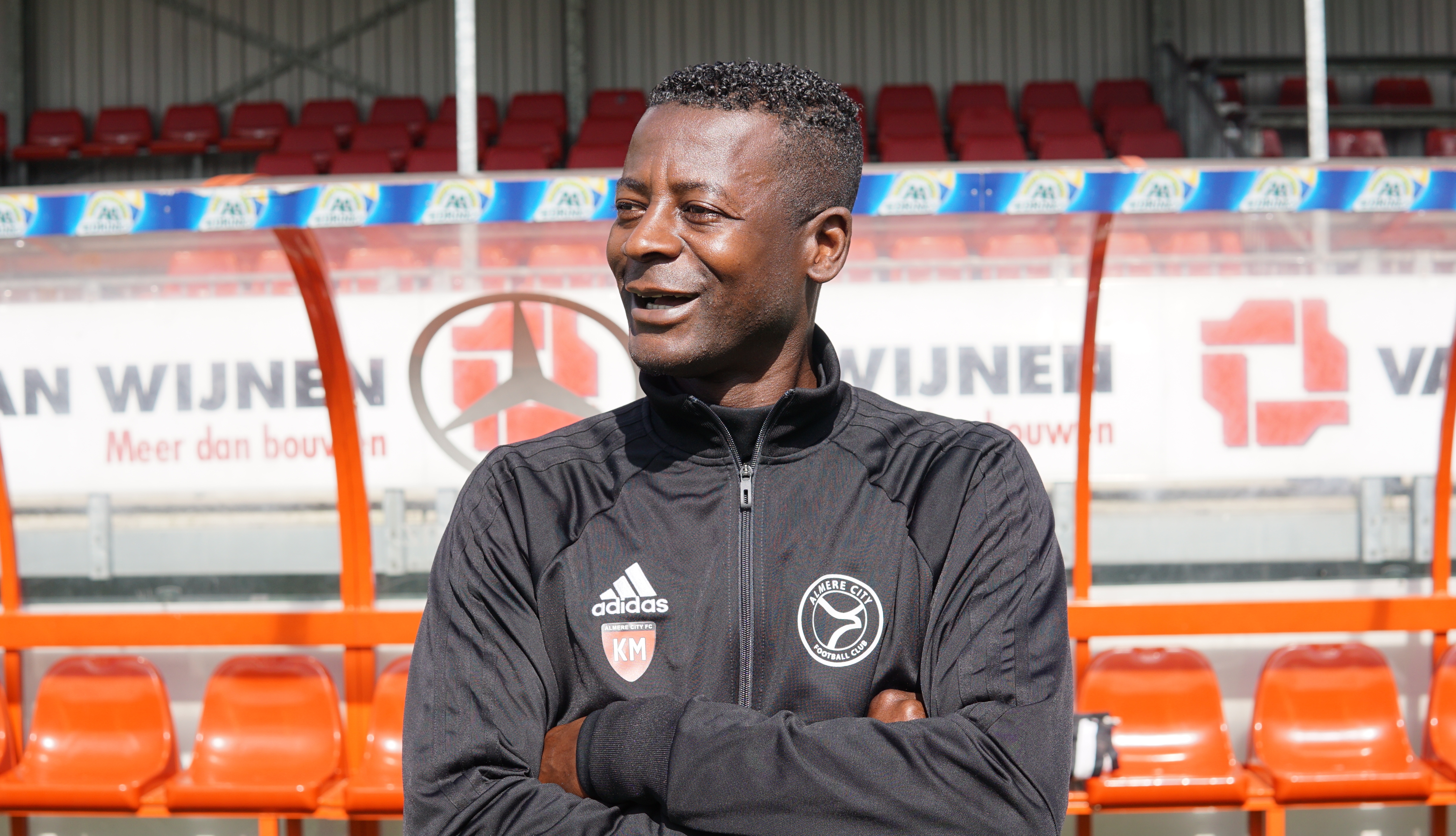 Kofi Mensah vertelt over sportvissen, Amsjes en Almere City foto foto