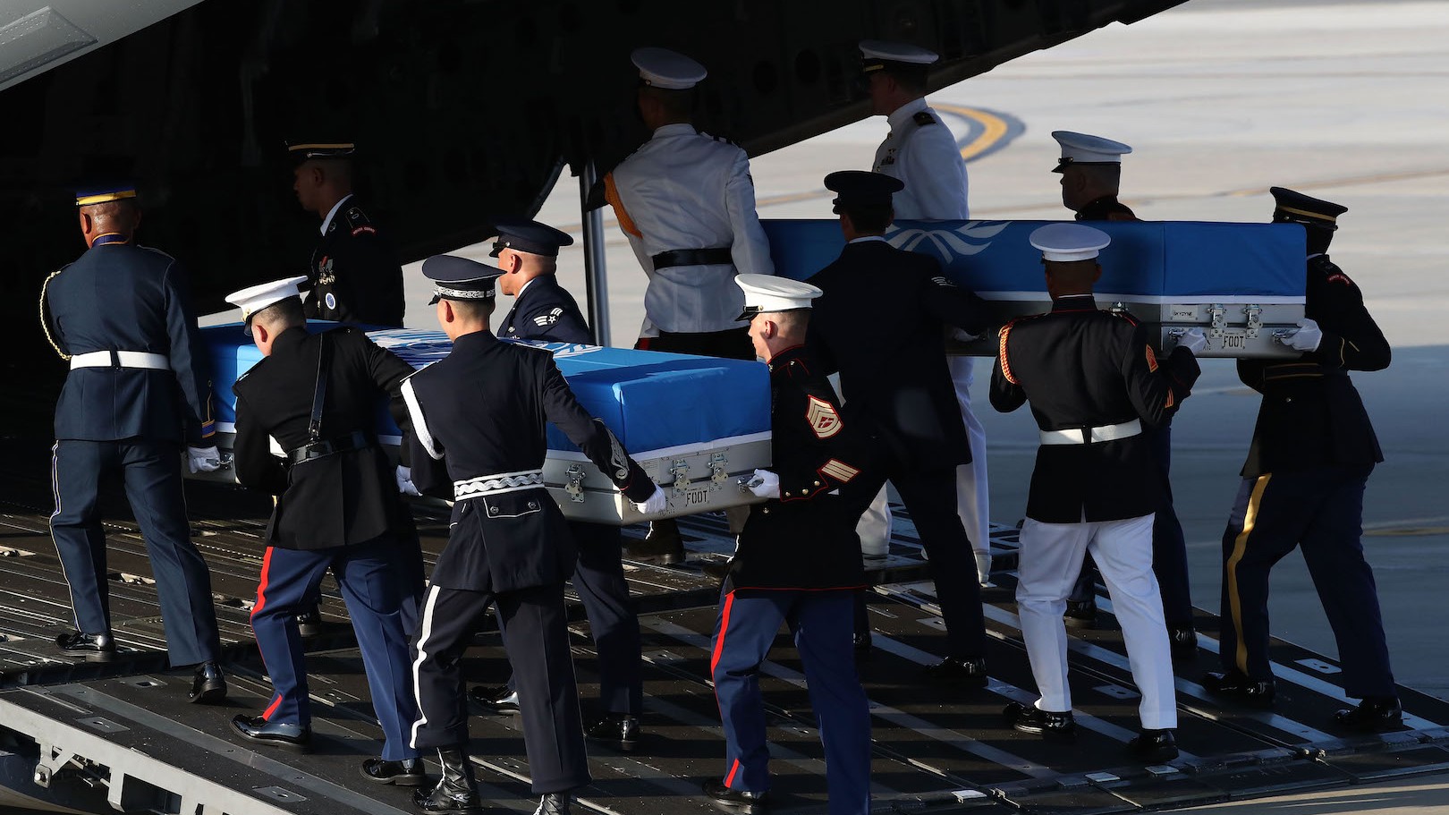 the remains returned by north korea are likely american but they
