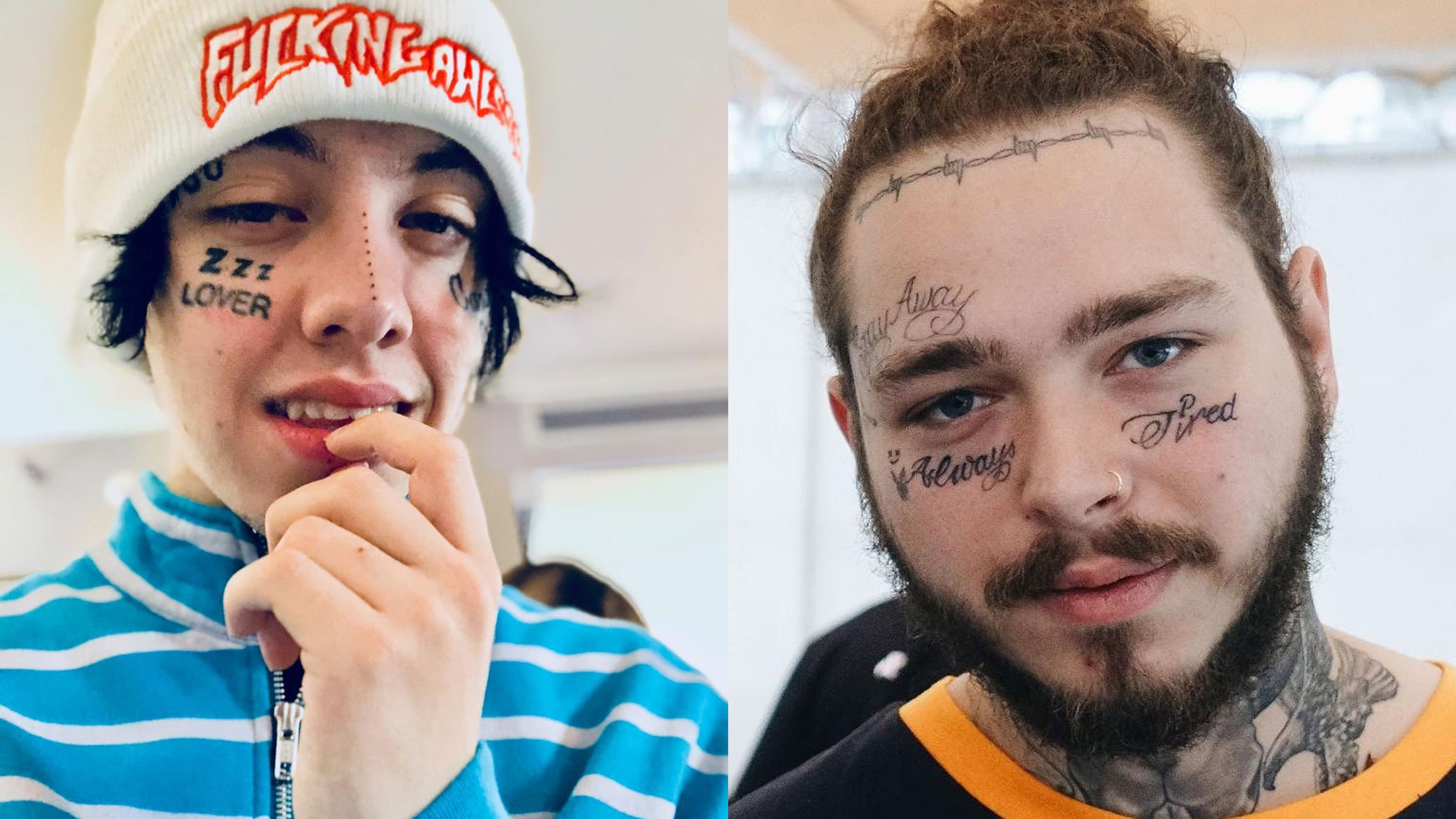 Rapper rips flesh off his face to give himself a demon smile