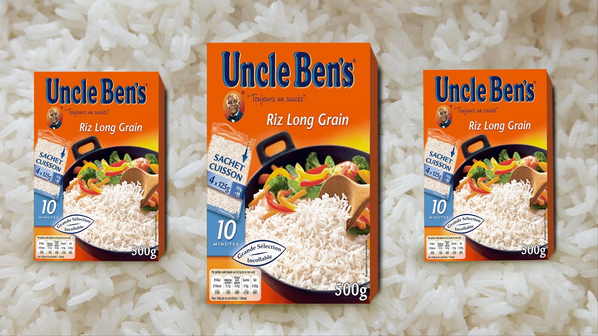Uncle Ben's - Riz Long Grain - Sachets Cuisson -1kg