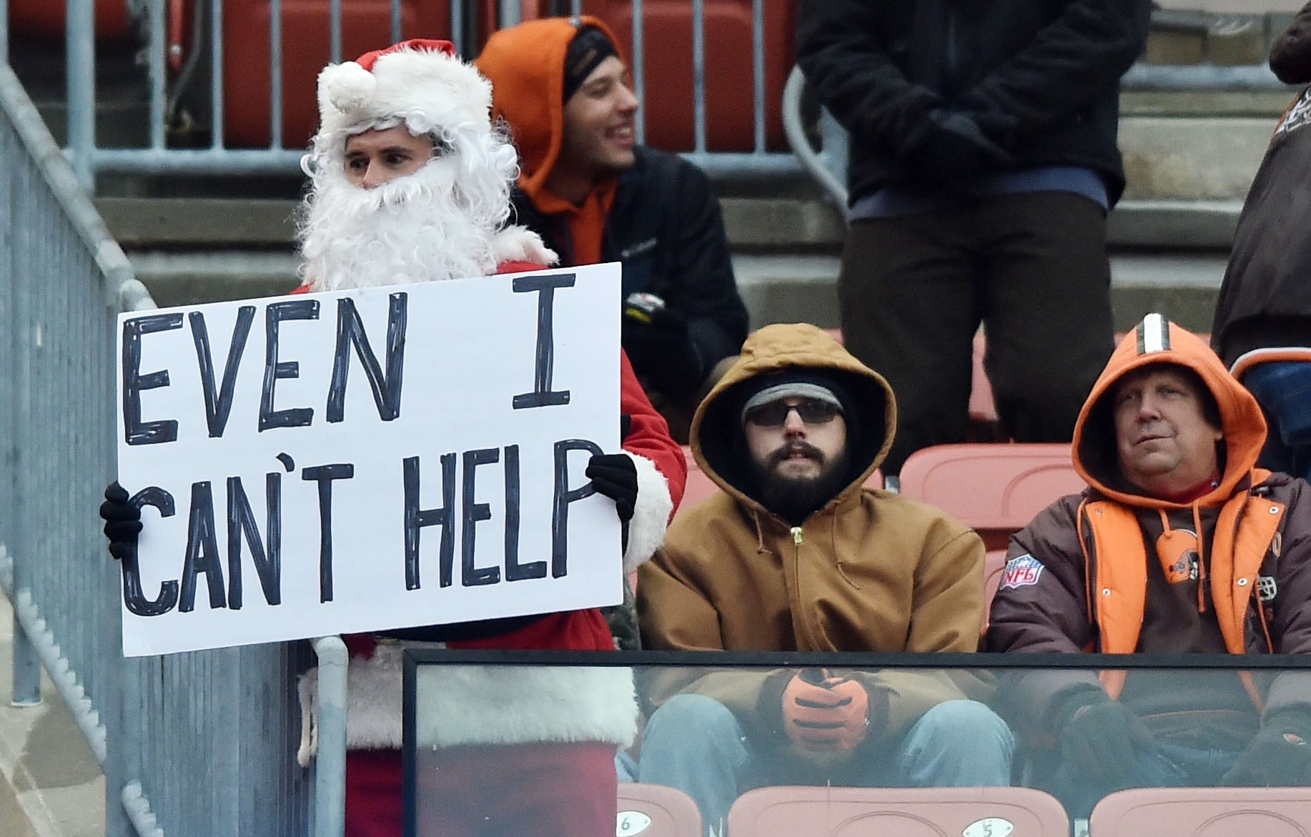 cleveland browns christmas hat