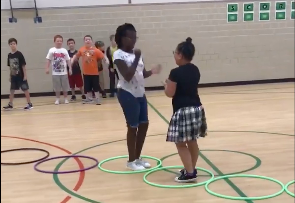 Hoop Hop Showdown - Rock Paper Scissors Hula Hoop Activity - S&S Blog