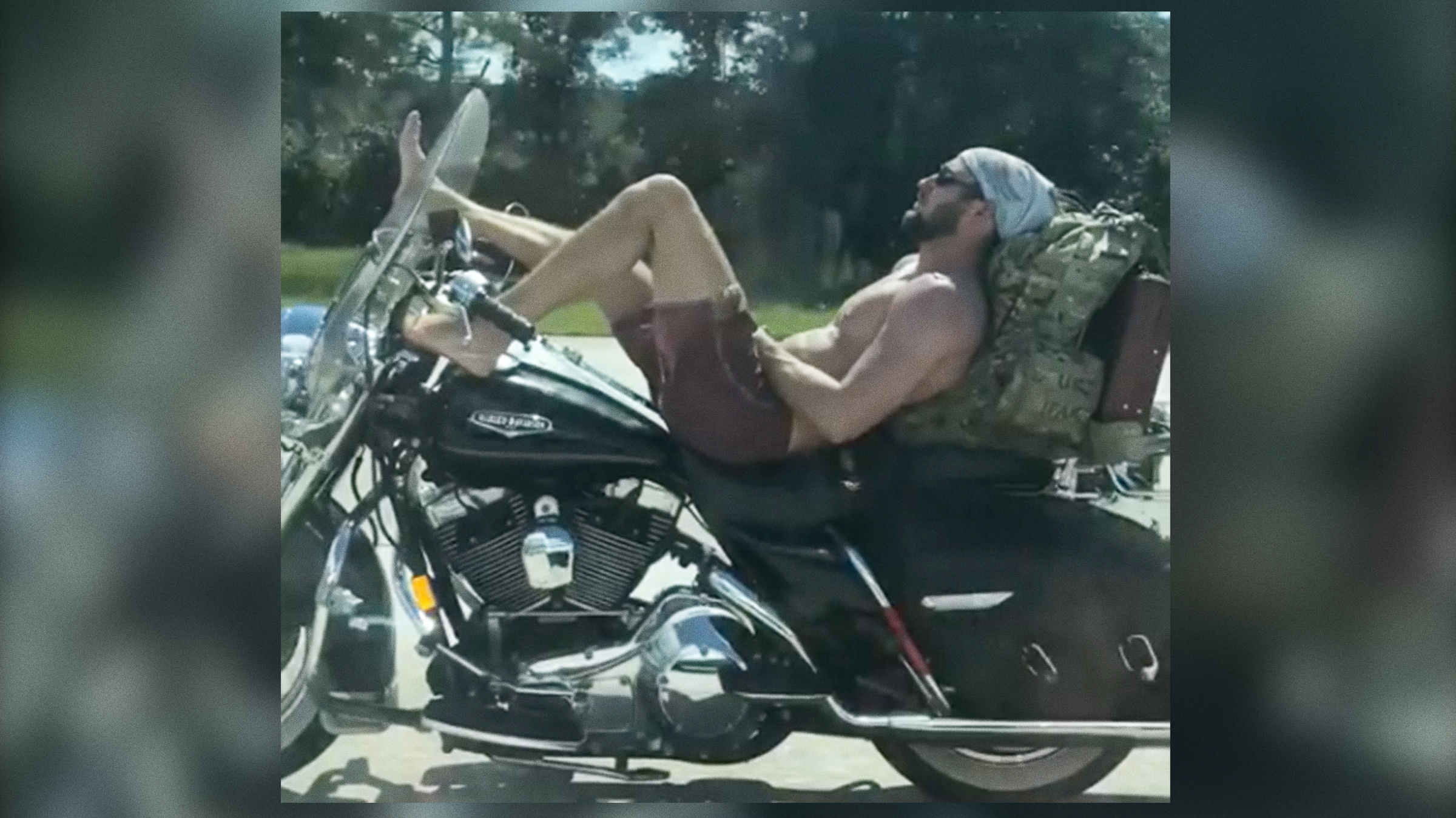 Bare Ass On Motorcycle