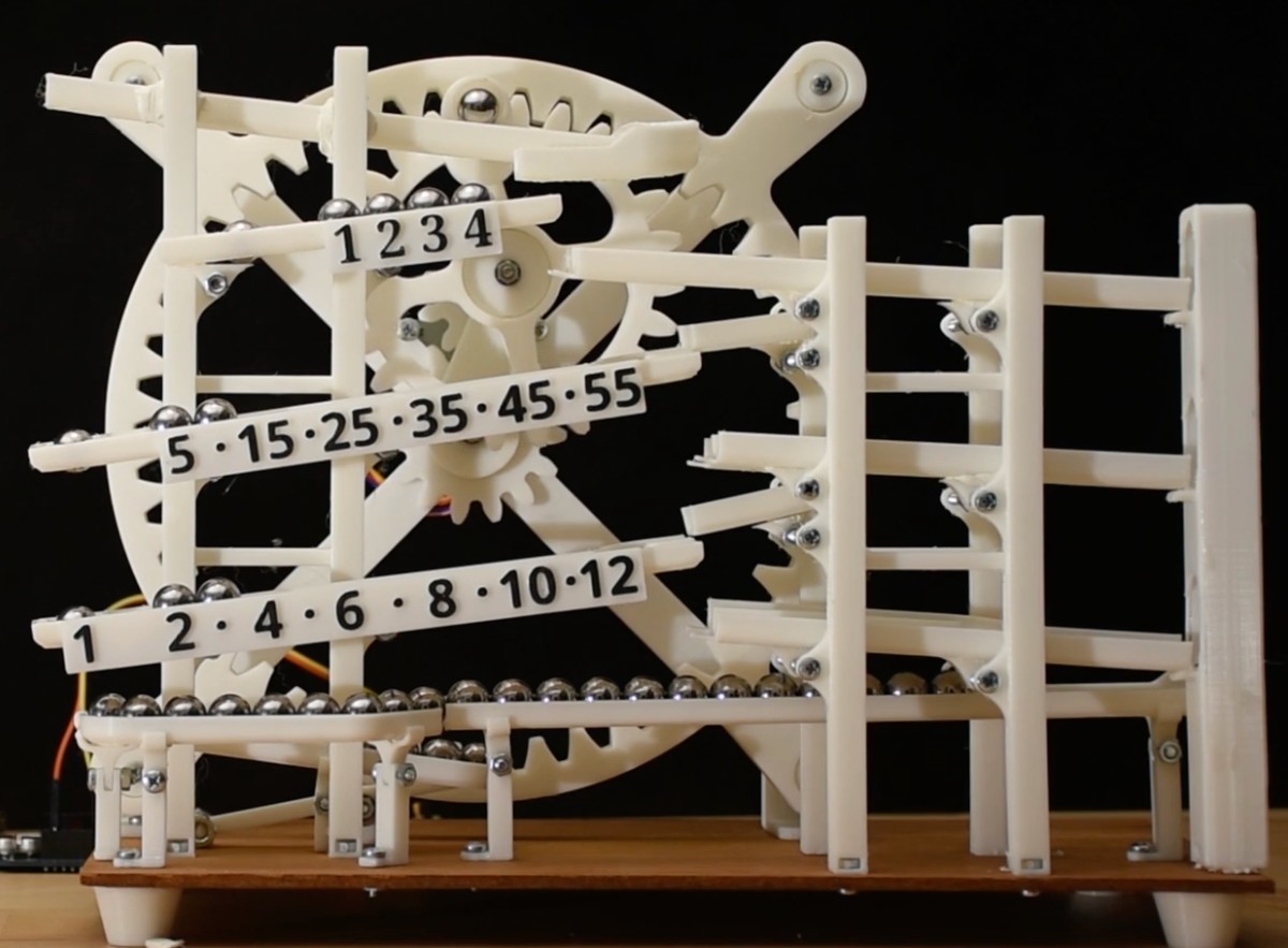 This 3D Printed Clock Runs on Marbles and Watching it Is Soothing Me
