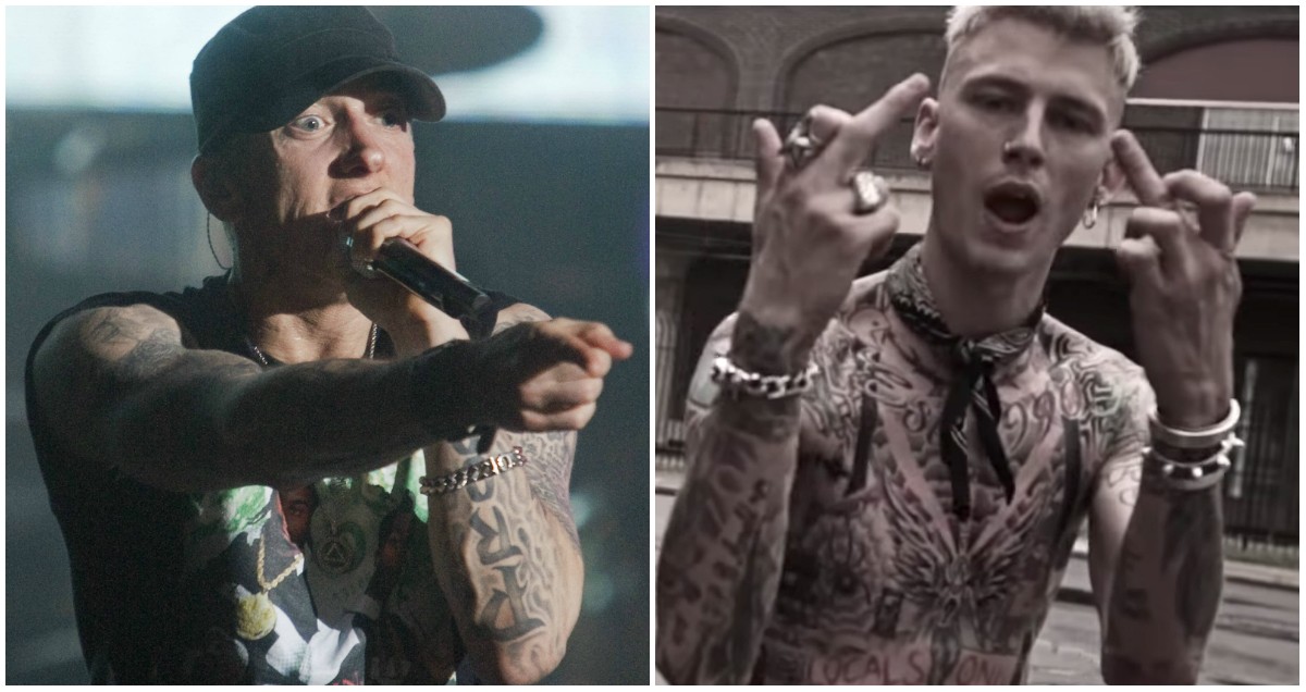 Wie Der Streit Zwischen Eminem Machine Gun Kelly Unser Hirn Einschlafen Lasst