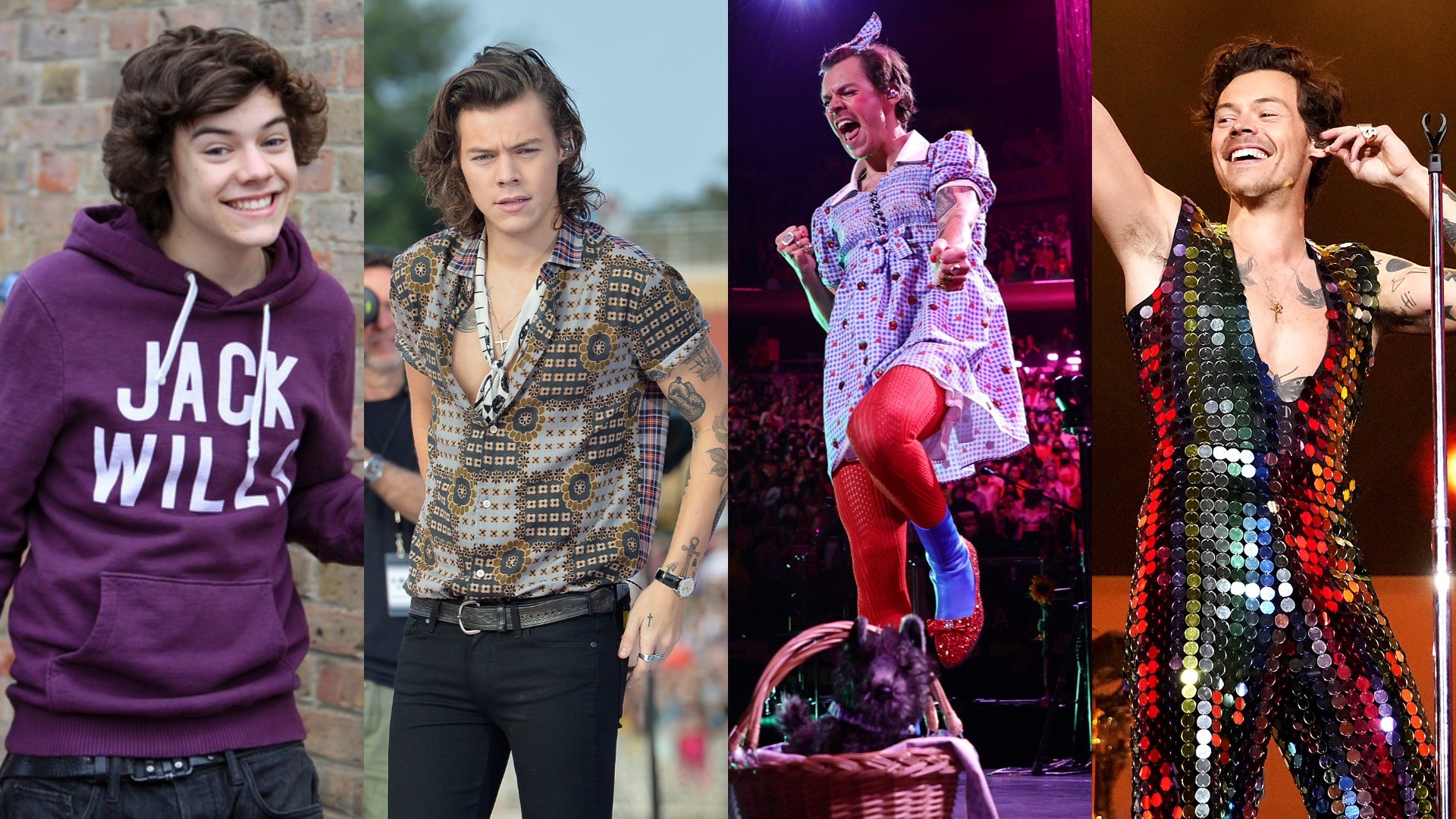 Harry Styles fashion: From rockstar style in One Direction to glam pop  outfits and custom Gucci gowns