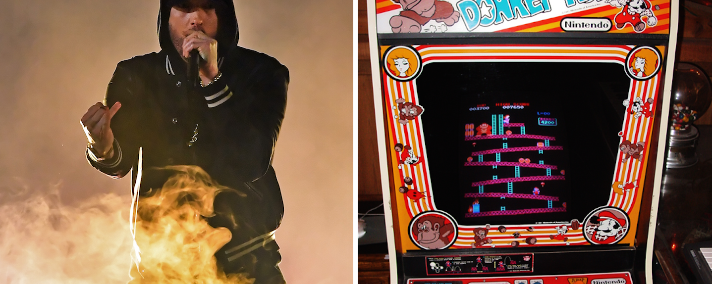 Never Forget That Eminem Could Beat Your Ass At Donkey Kong