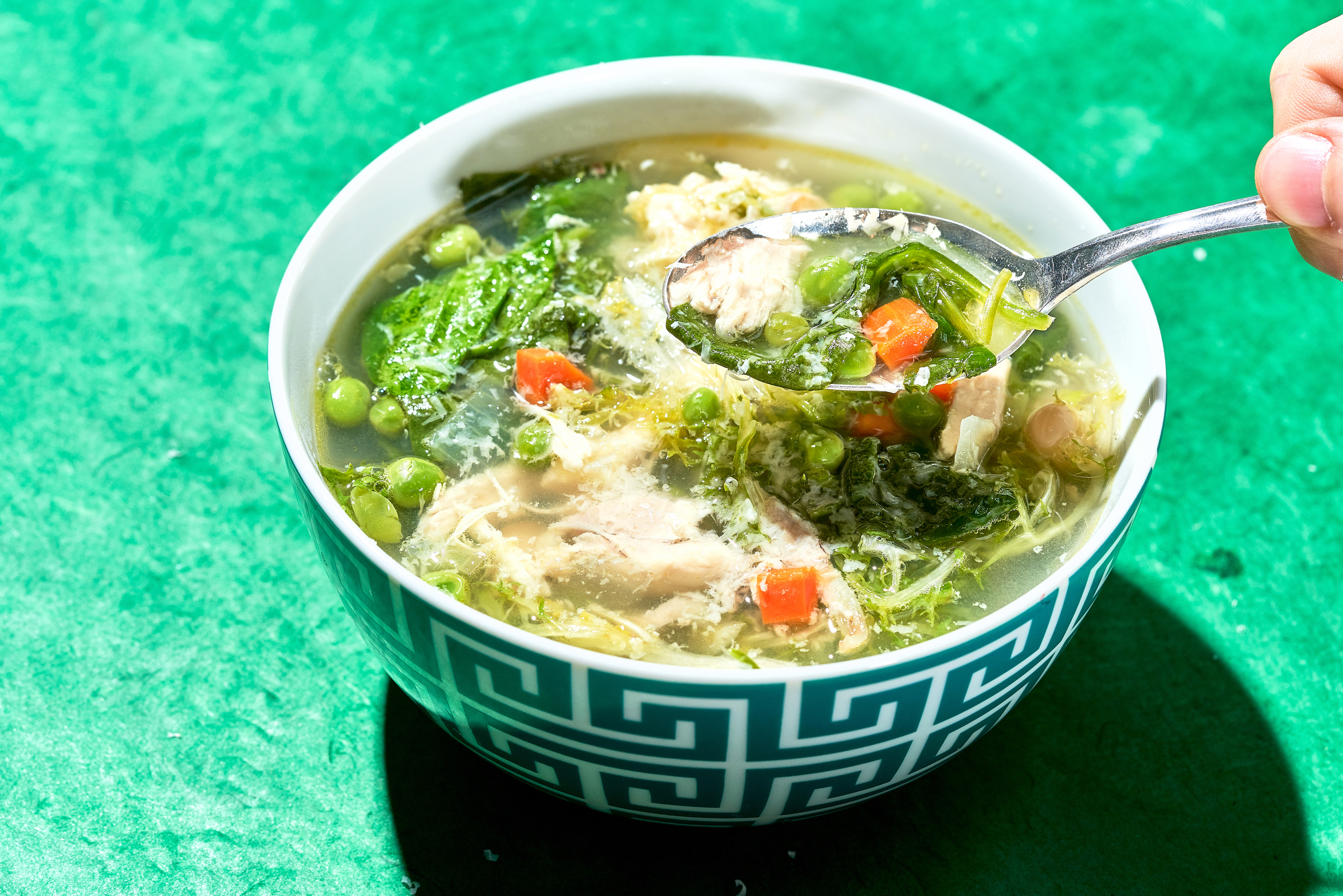 Chicken and Greens Soup Recipe