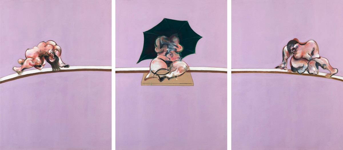 Картина Три фигуры у подножия распятия Фрэнсиса Бэкона стала классикой жанра, пропитанной смертью и религиозным подтекстом