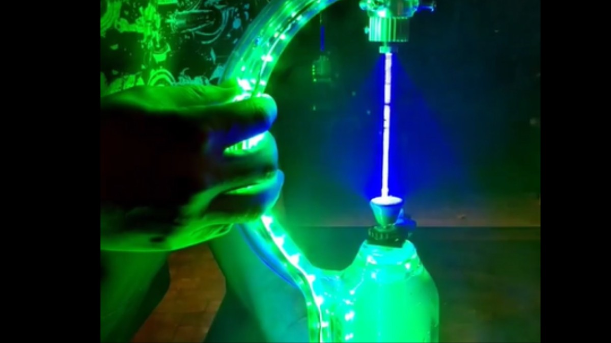 Watch This Guy Take a Hit With a $2,400 Laser Bong