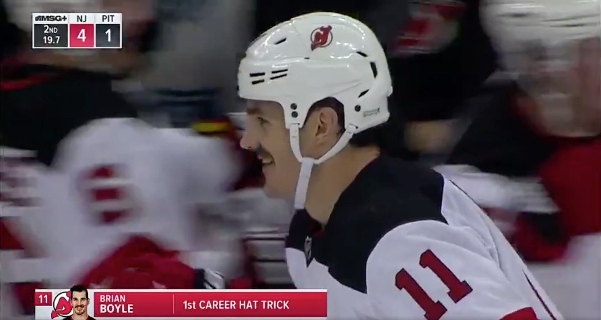 Brian Boyle hat trick, NJ Devils win on Hockey Fights Cancer Night