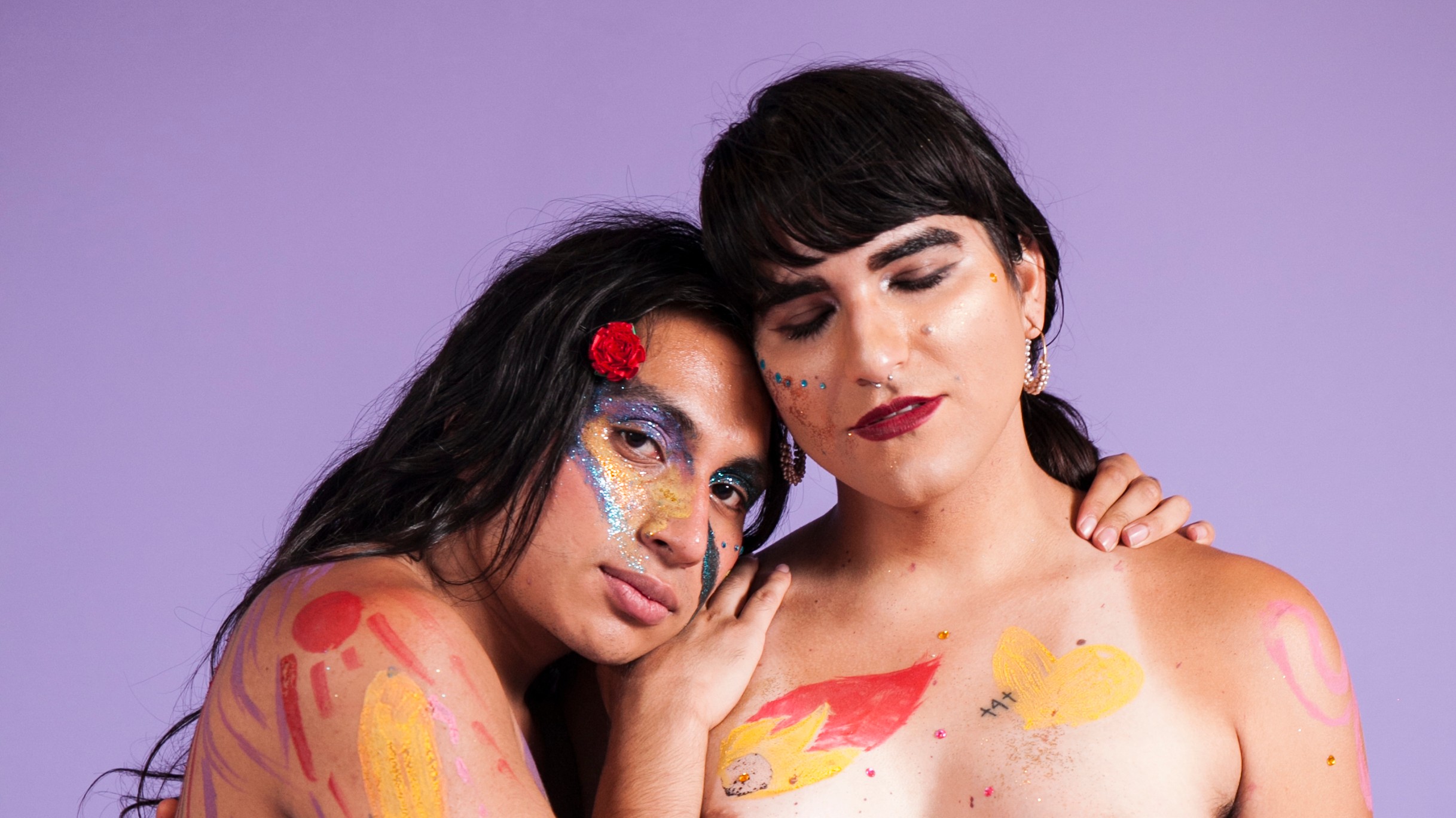 This naked paint party celebrates trans and gnc bodies