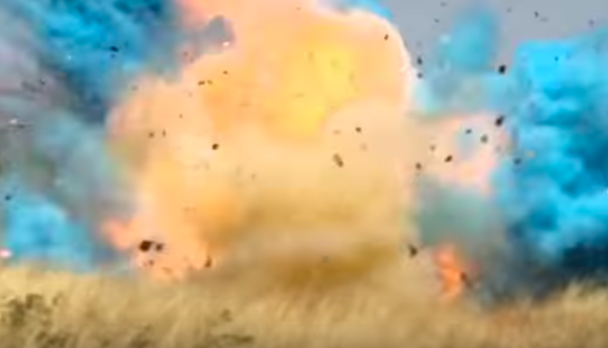 gender reveal explosion