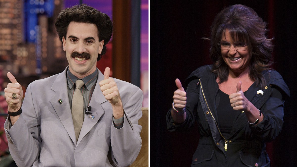 Sacha Baron Cohen Just Asked Sarah Palin to Be His 'Date' to the Golden Globes