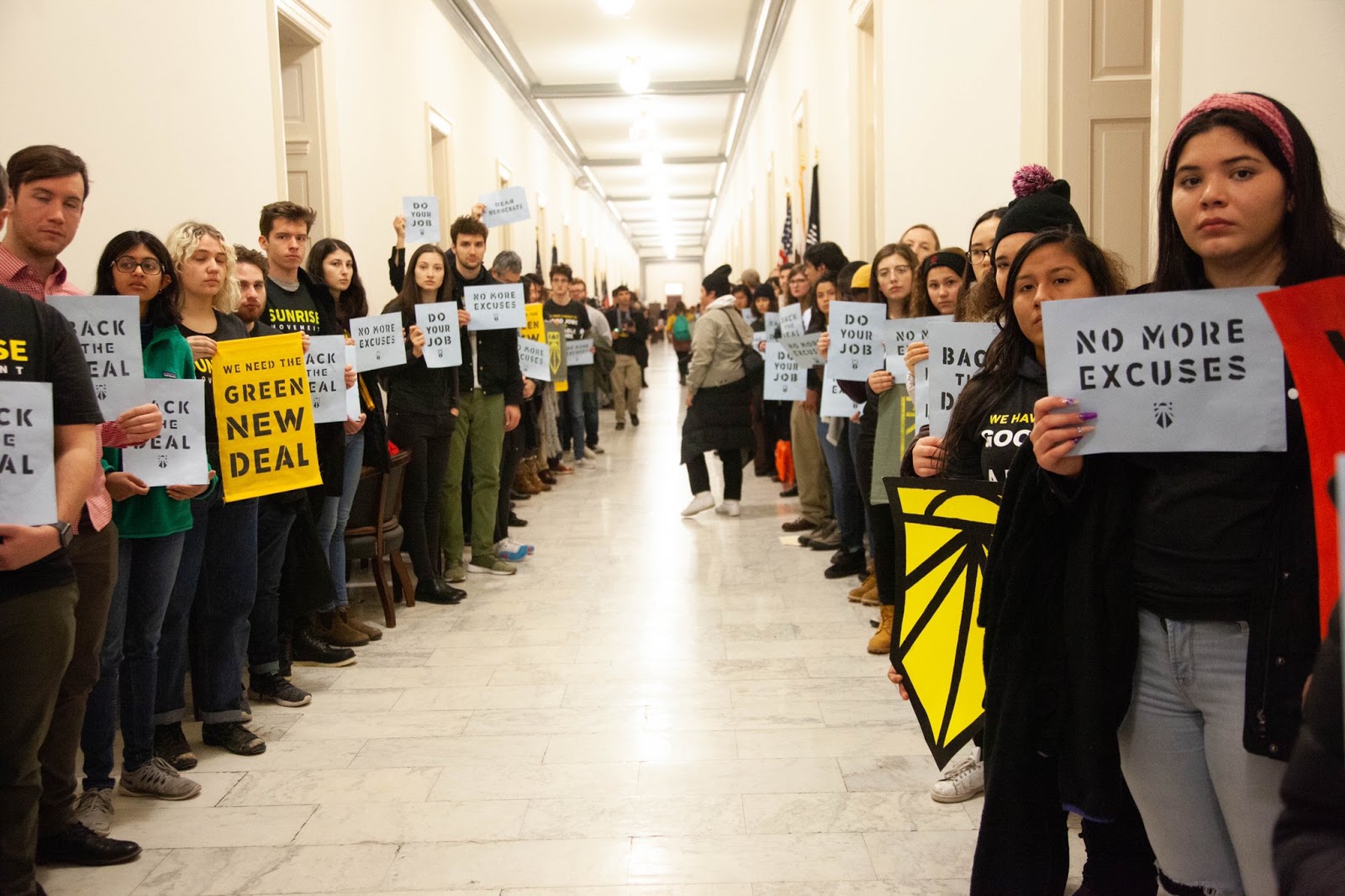 Pelosi offers meeting to Green New Deal activists as 61 protesters are arrested at her ...