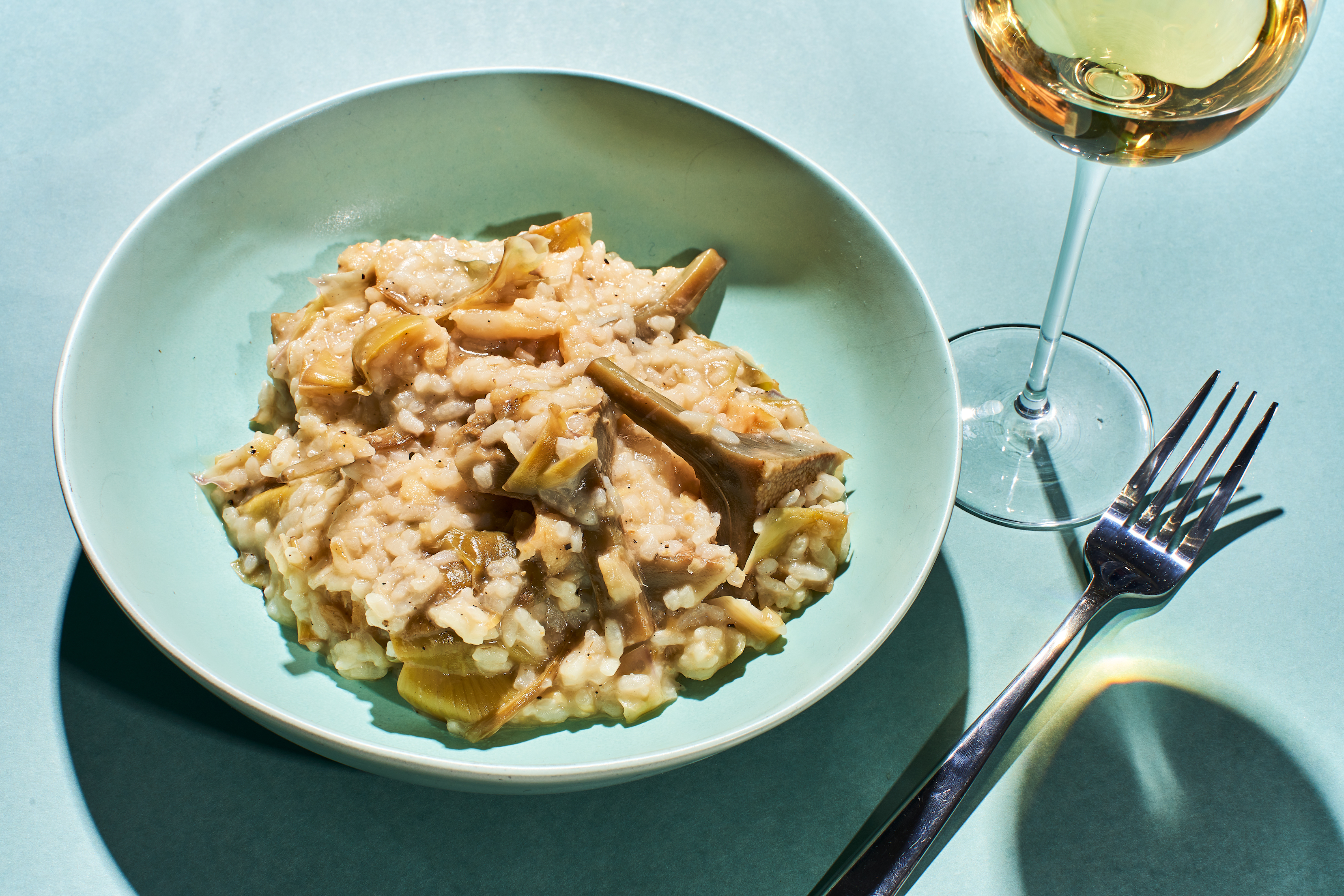 Salt Cod and Artichoke Risotto Recipe