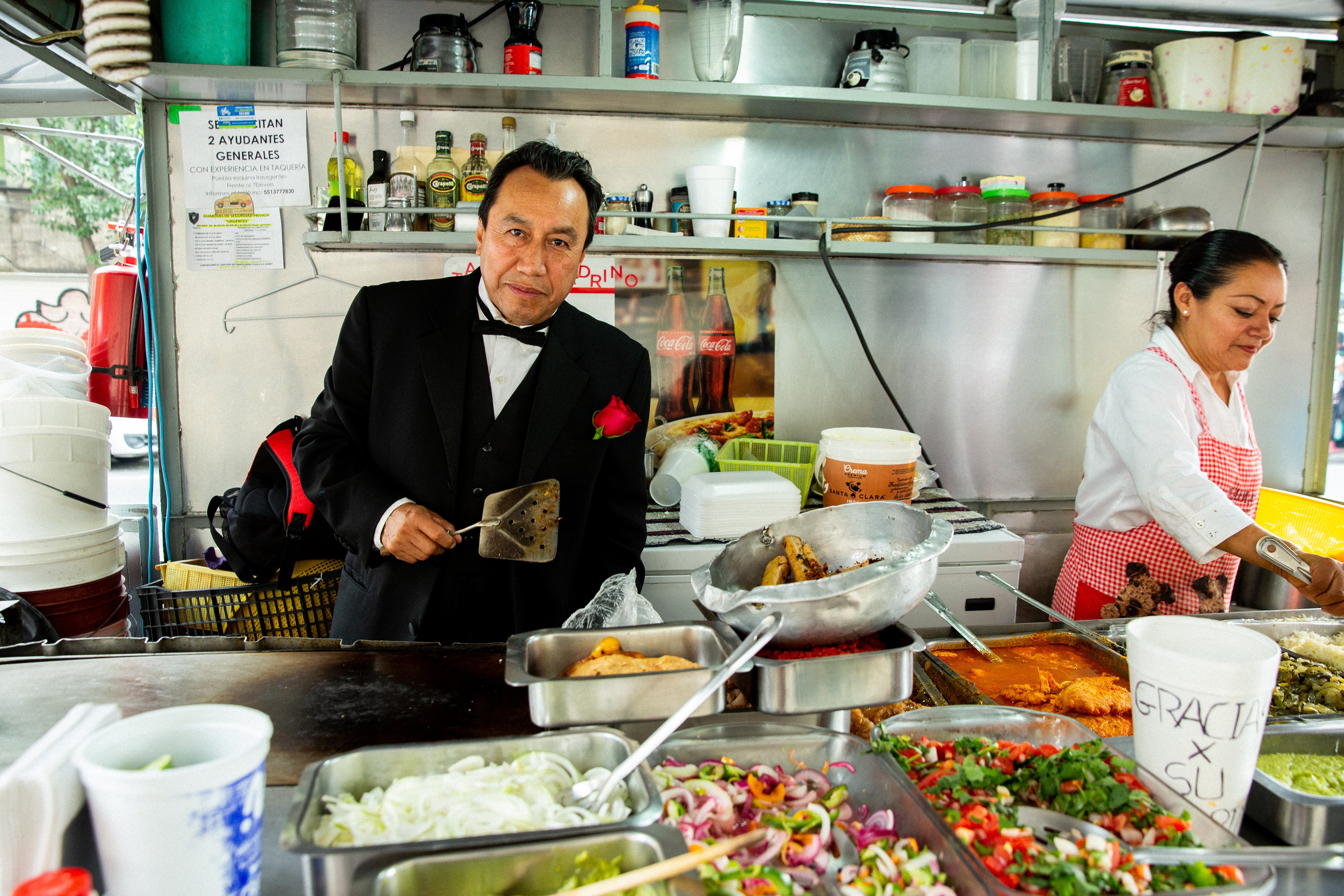 El Padrino, el taquero elegante, nos contó por qué su comida es tan elevada