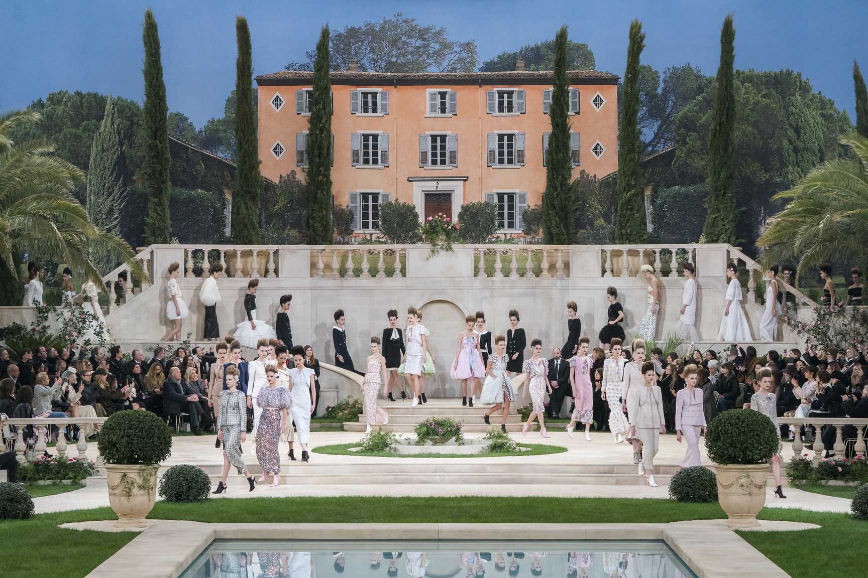 Chanel take us to a Mediterranean villa for Couture