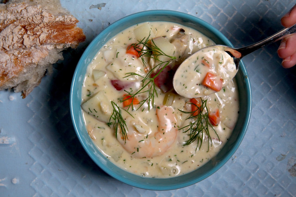 Easy Seafood Chowder Recipe VICE