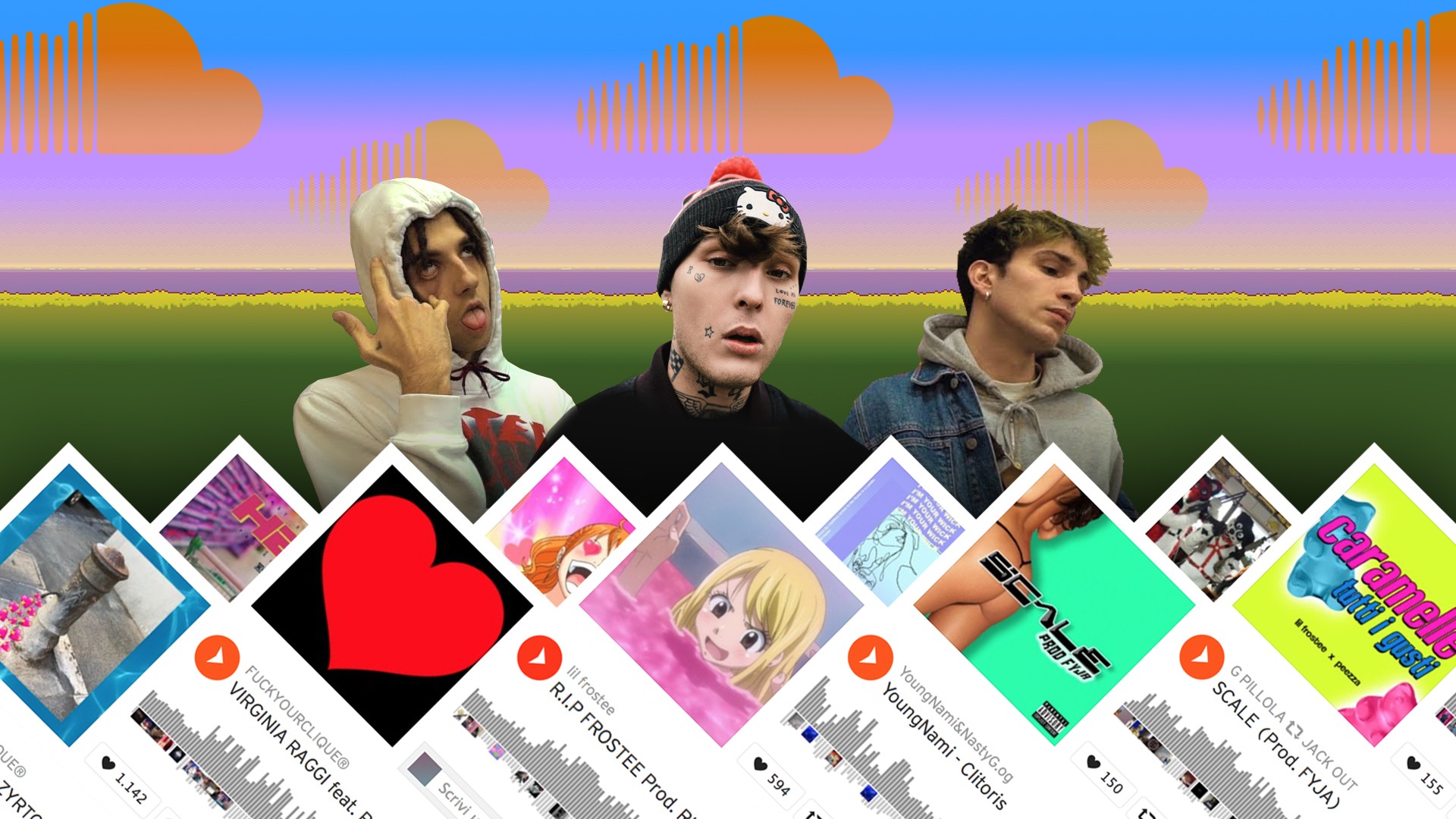 Il SoundCloud rap in Italia: Young Radical, FUCKYOURCLIQUE, Lil Kaneki e  Drast, Jack Out, Thelonious B e tutti gli altri