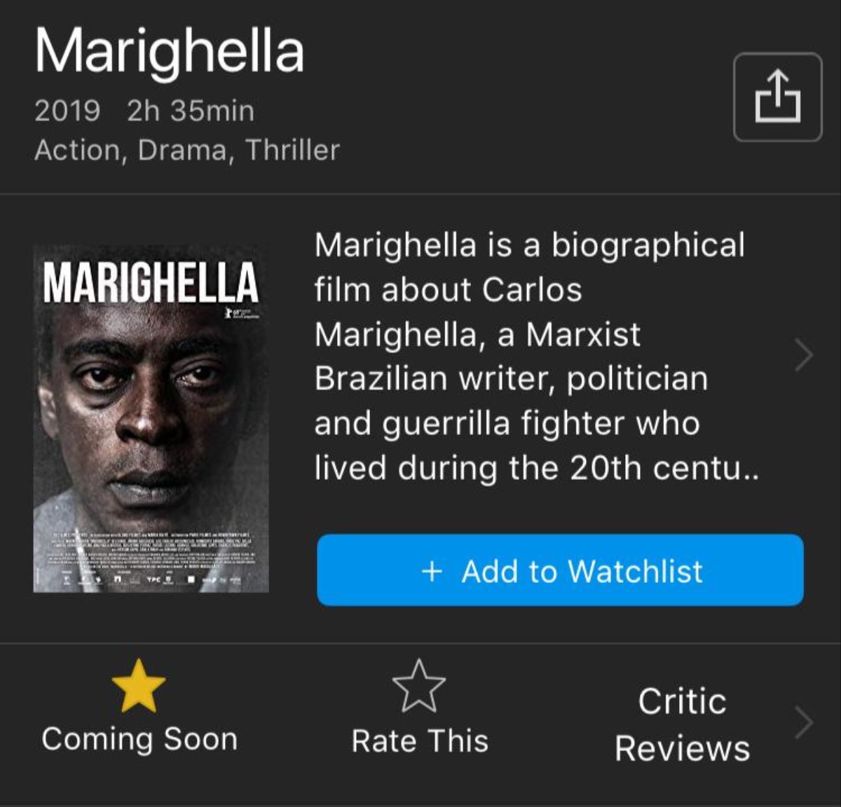 Bots tentaram derrubar nota de 'Marighella' no IMDb, mas não deu muito certo