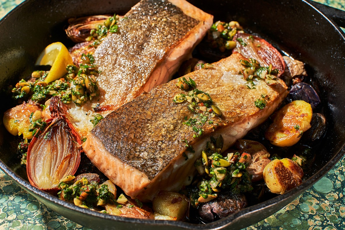 One-Skillet Crispy Skin Salmon Recipe - VICE