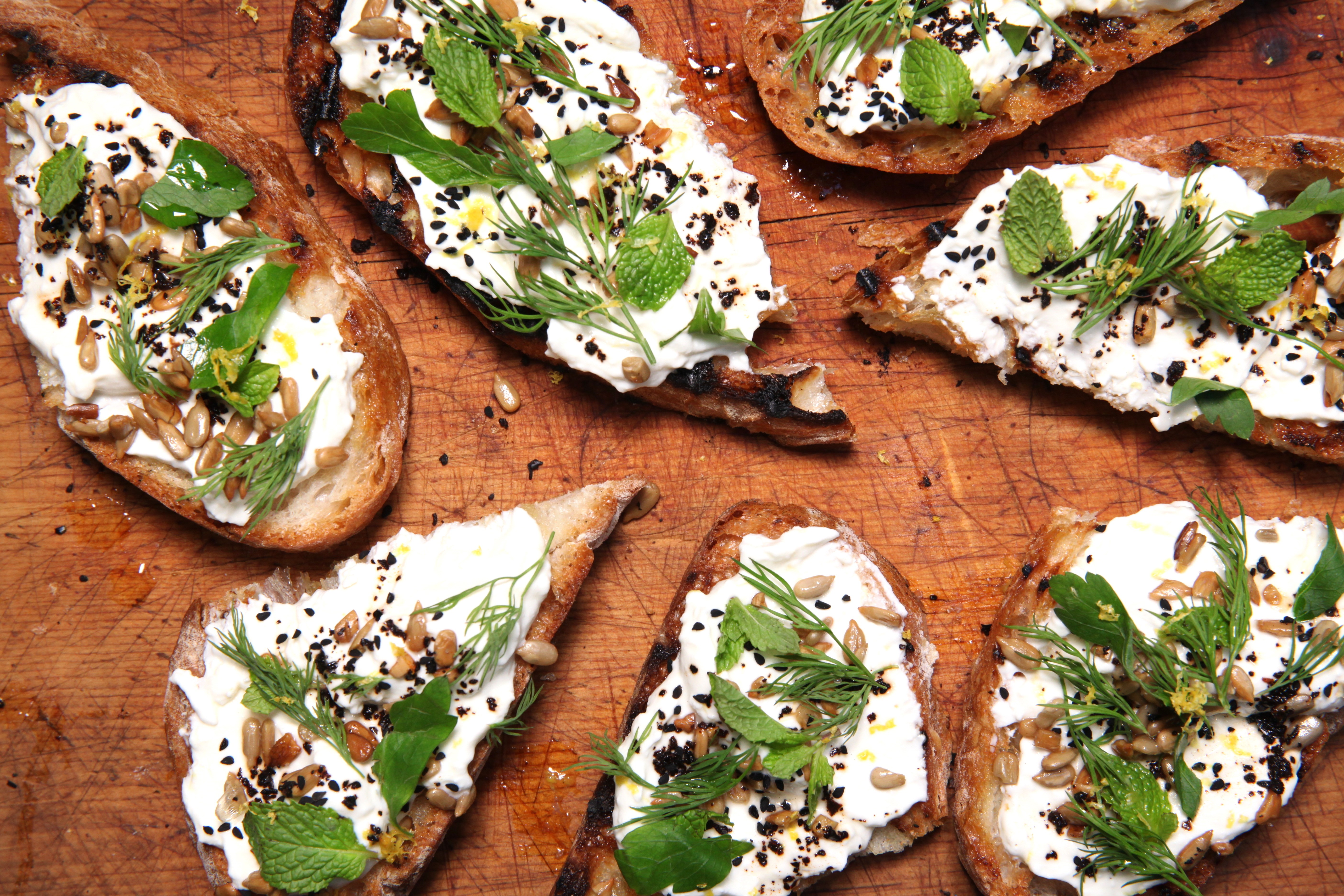 Whipped Feta And Yogurt Toasts Recipe