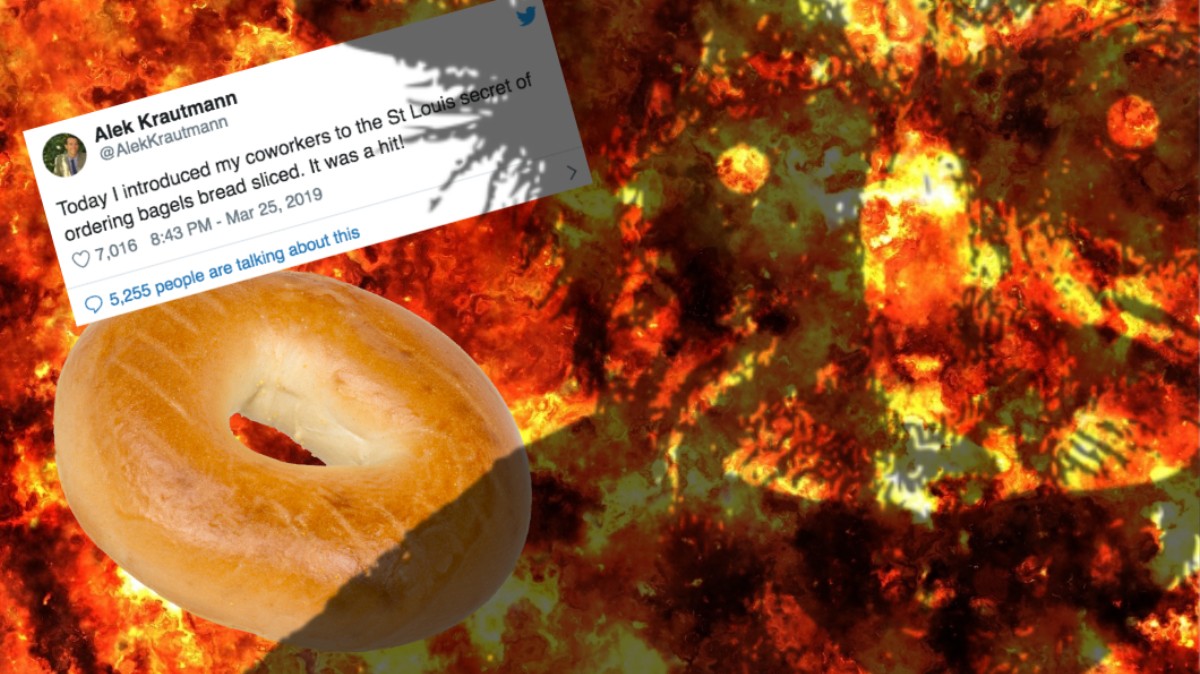 A Horrifying Tweet About St Louis Bagels Spawned A Cursed Food Meme
