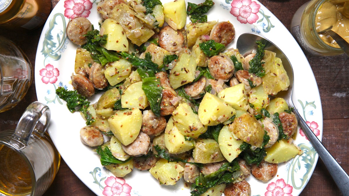 Potato Salad with Bratwurst and Mustard Recipe