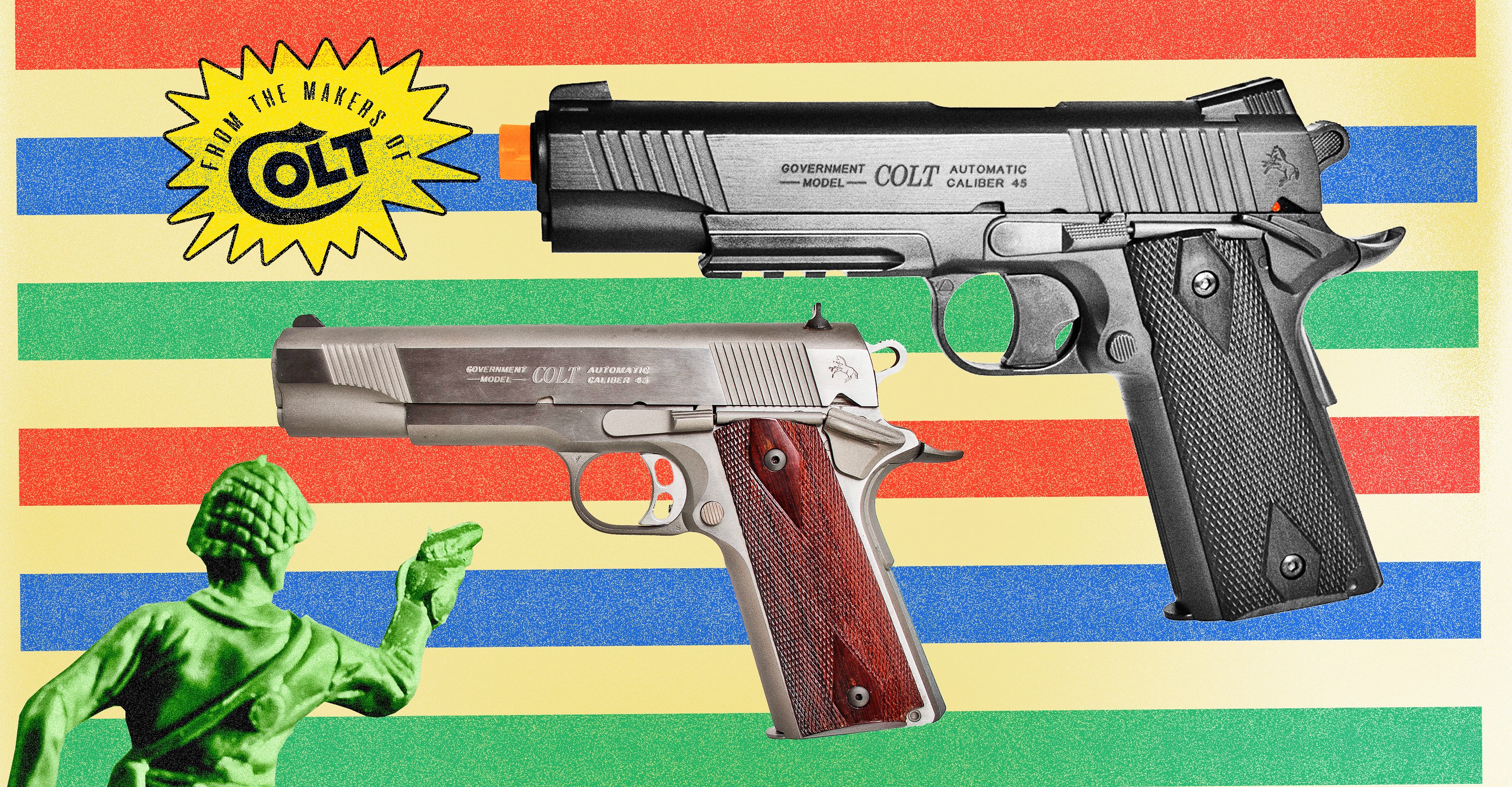 Jouet enfants : Pistolet air comprimé 45 Colt / air pistol Sandy