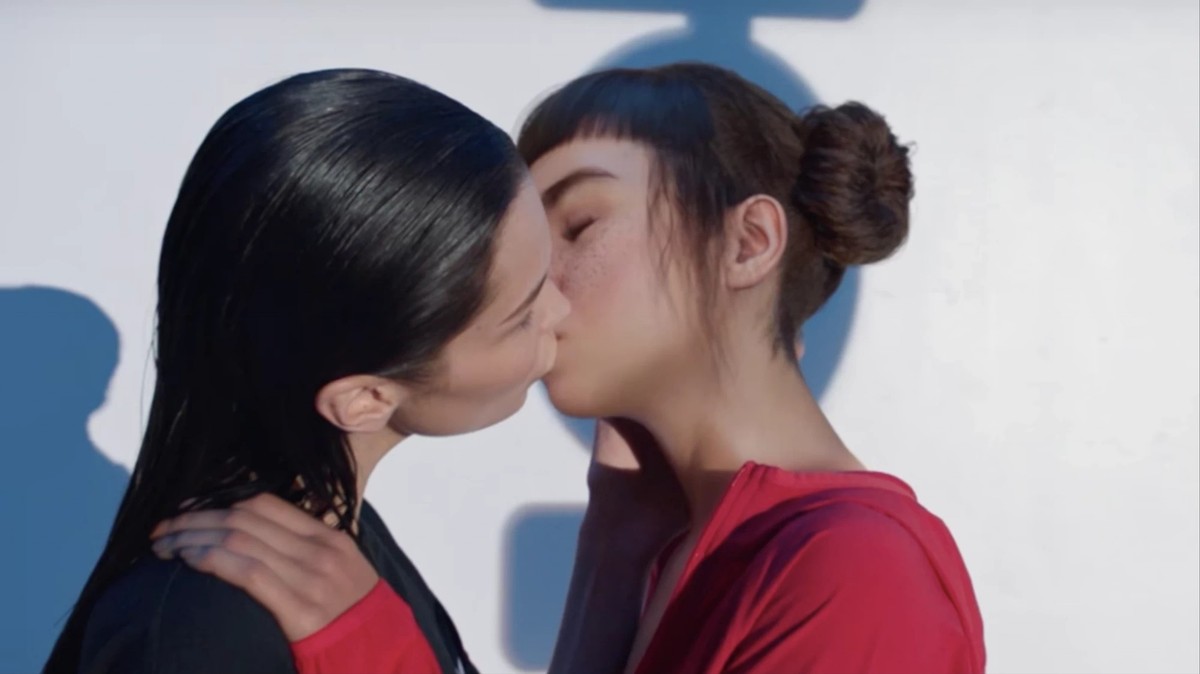 Bella Hadid and Lil Miquela make out for Calvin Klein and it's truly surreal