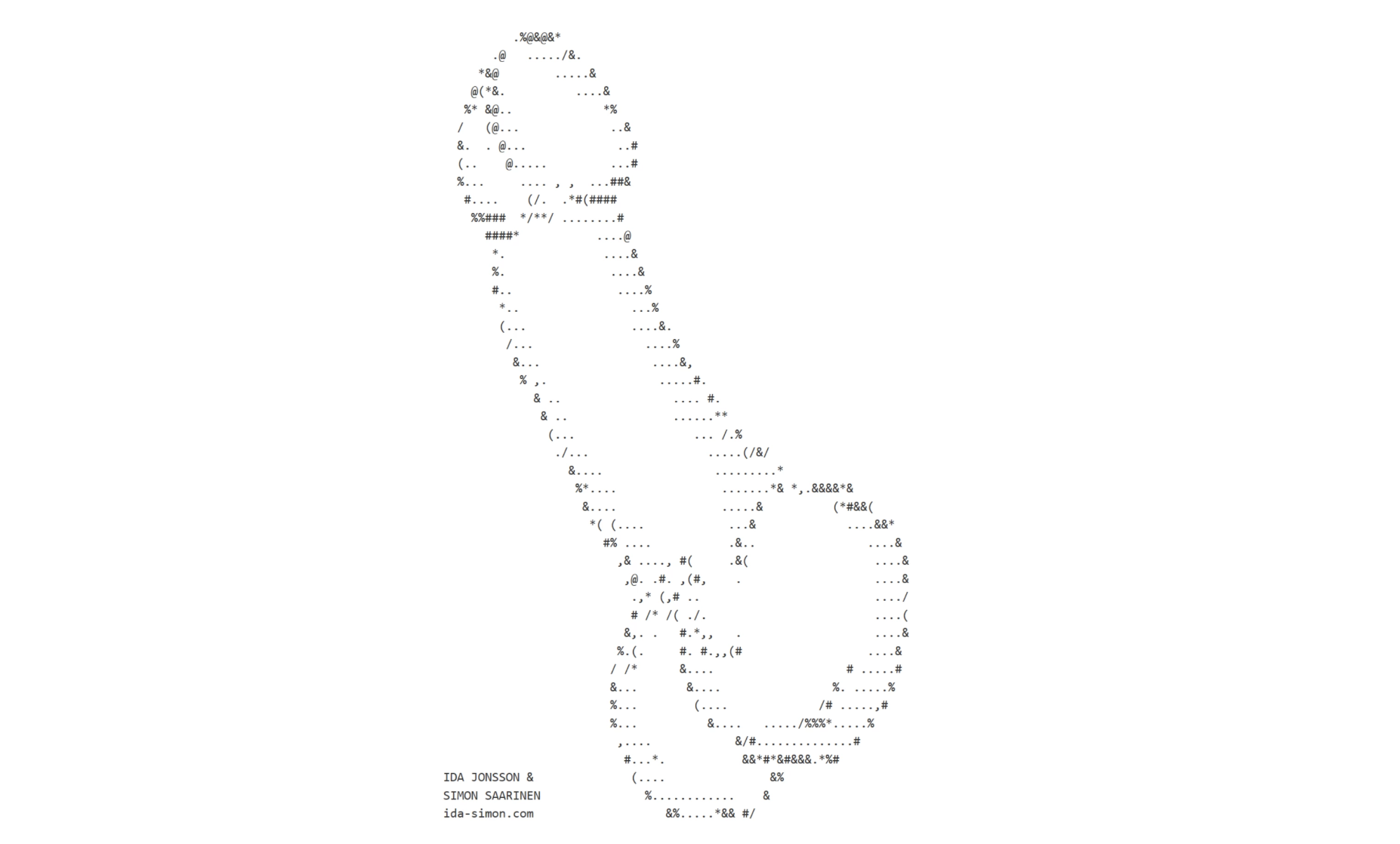 There's a Huge ASCII Penis. 