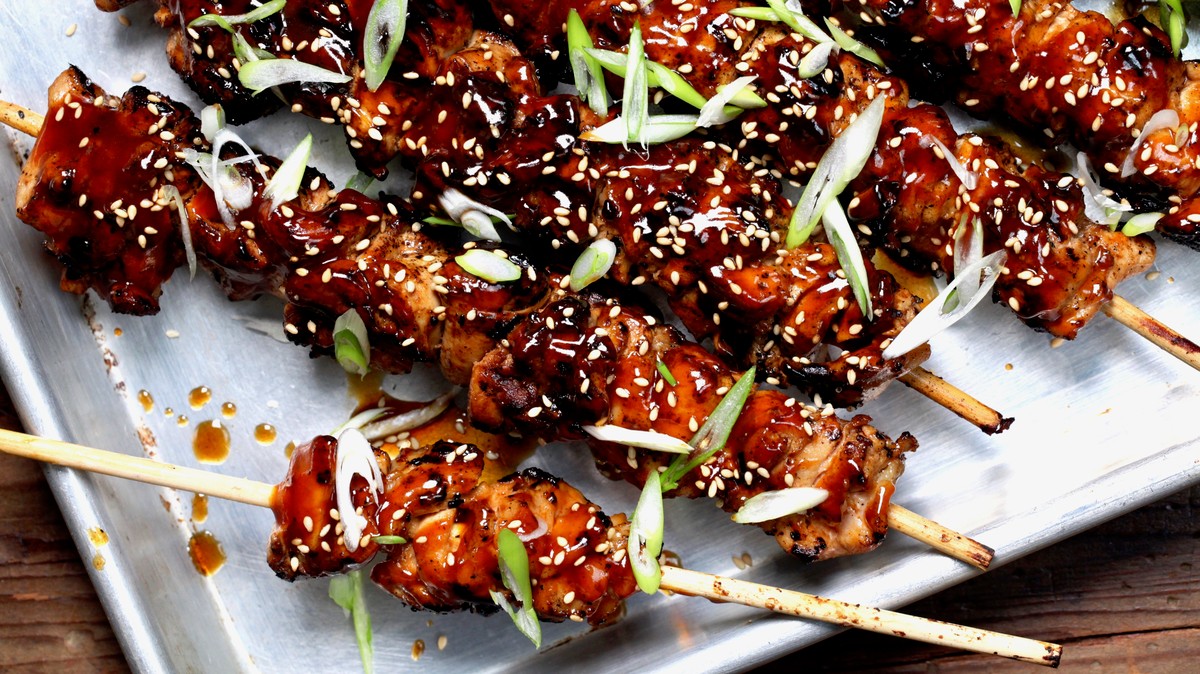 Grilled Sesame Chicken Skewers Recipe