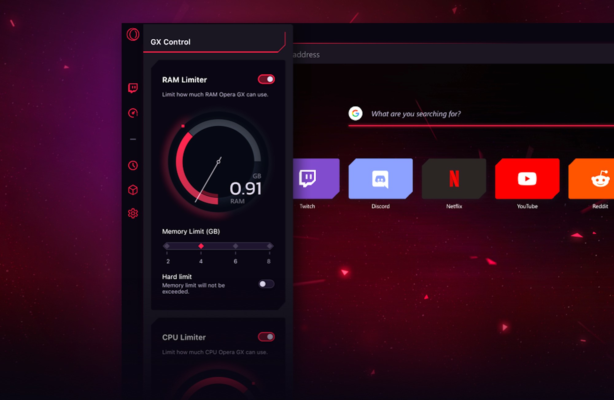 Opera's new 'gaming browser' lets you set limits on CPU and RAM usage