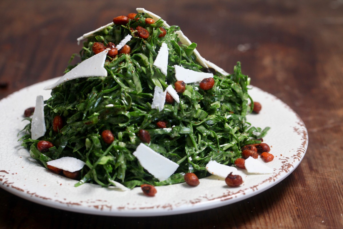 Collard Green Salad with Buttermilk Vinaigrette Recipe