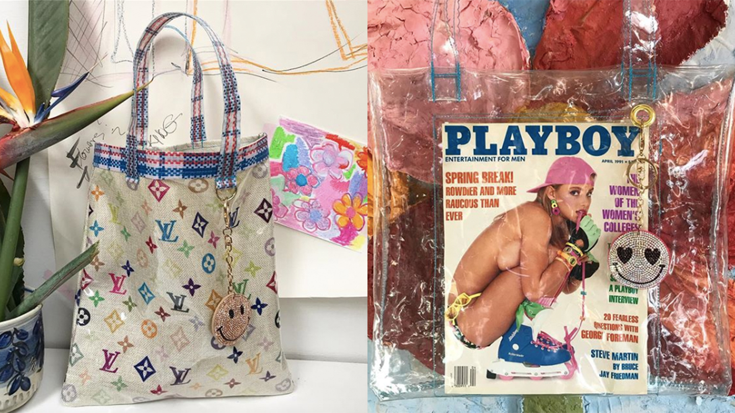 This designer creates bags from vintage Playboys and found fabrics
