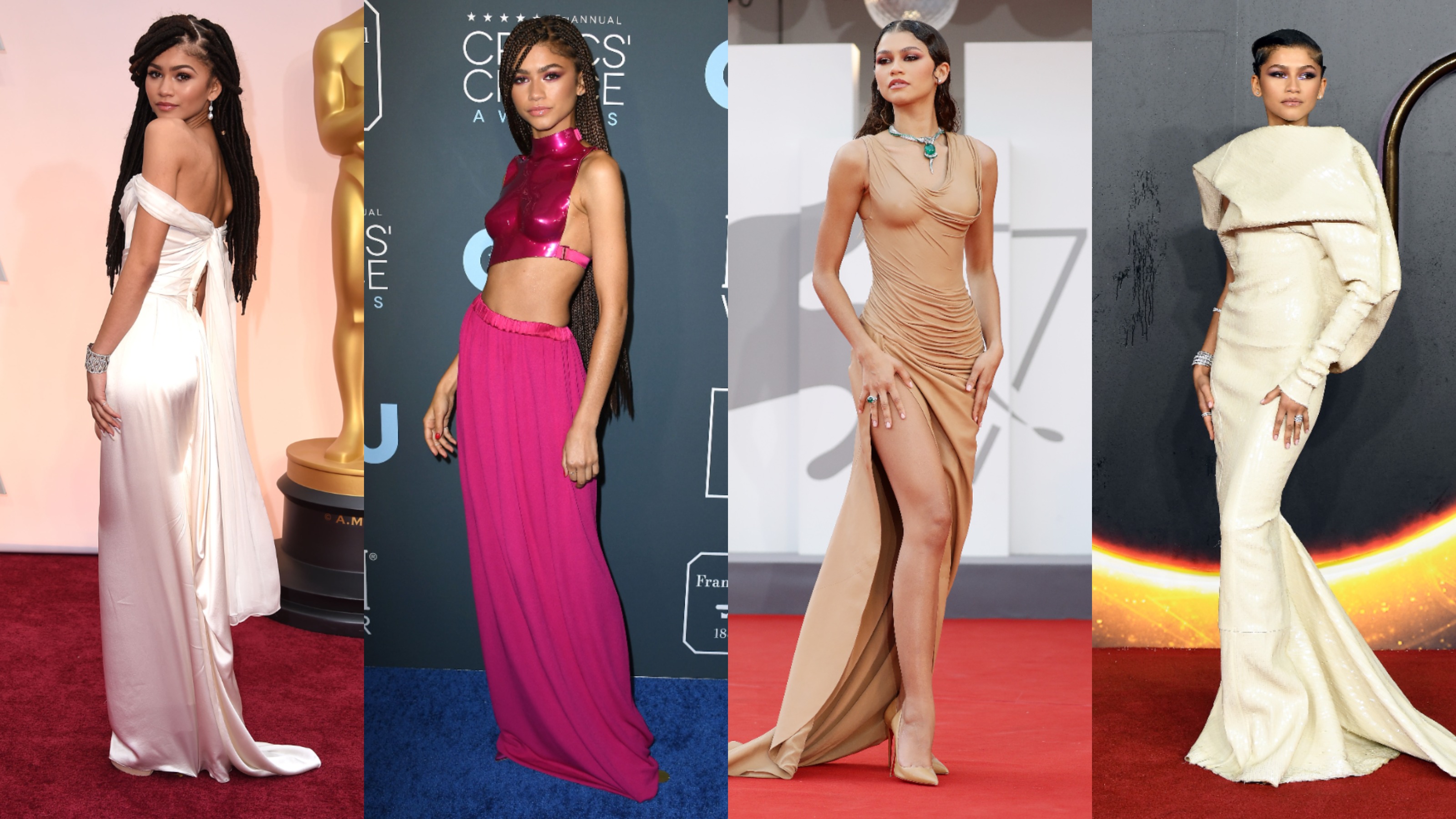 Zendaya Proves She's Queen Of The Vintage Red Carpet Moment