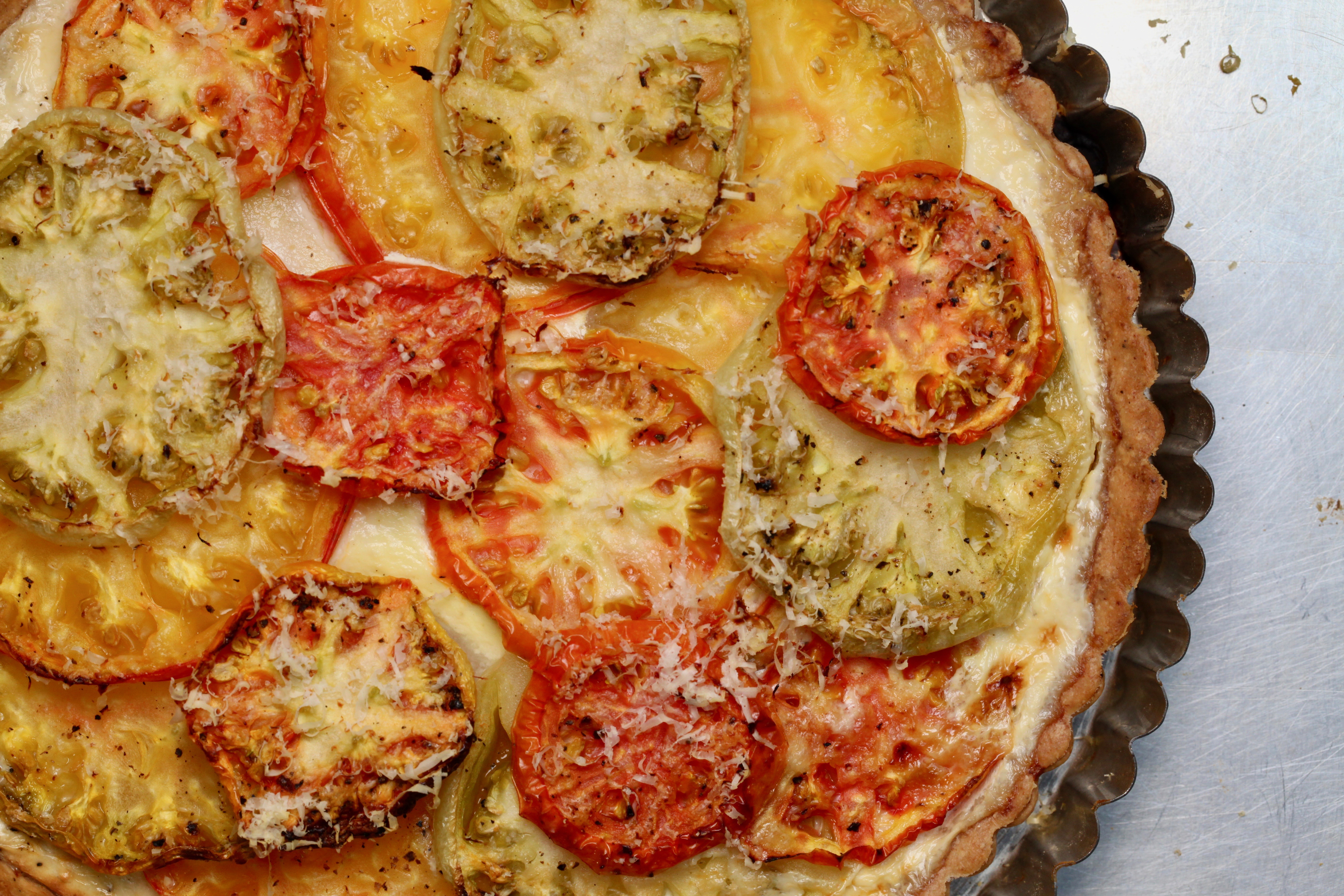 Easy heirloom tomato pie recipe