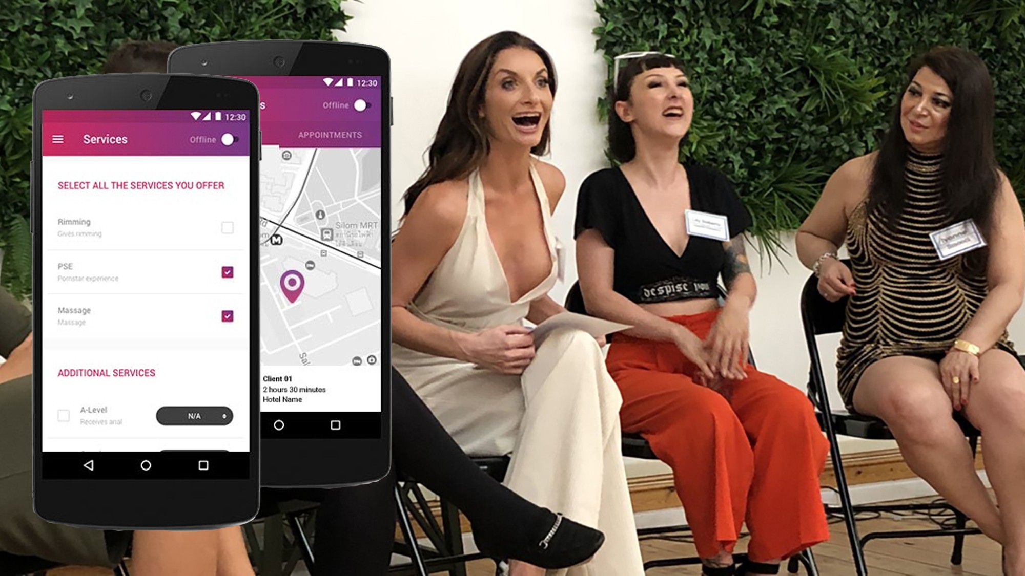 Prostitute finder android app