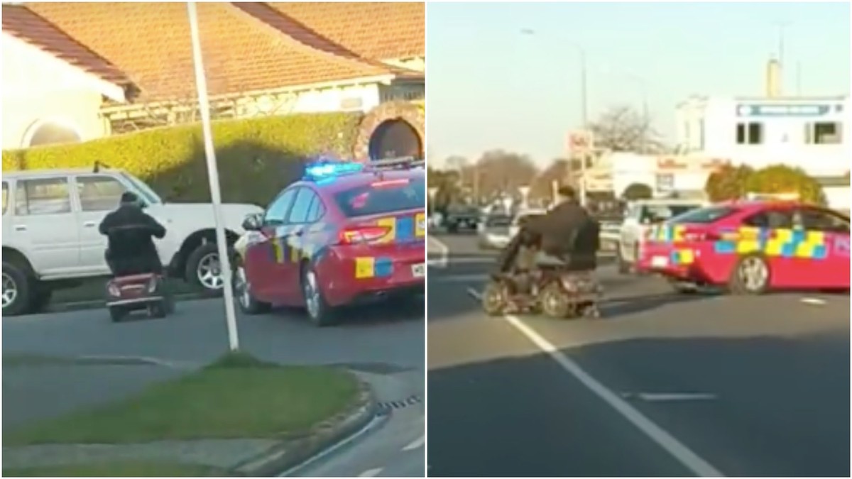 Old Man On Mobility Scooter Refuses To Pull Over In Worlds Slowest Police Chase 8938