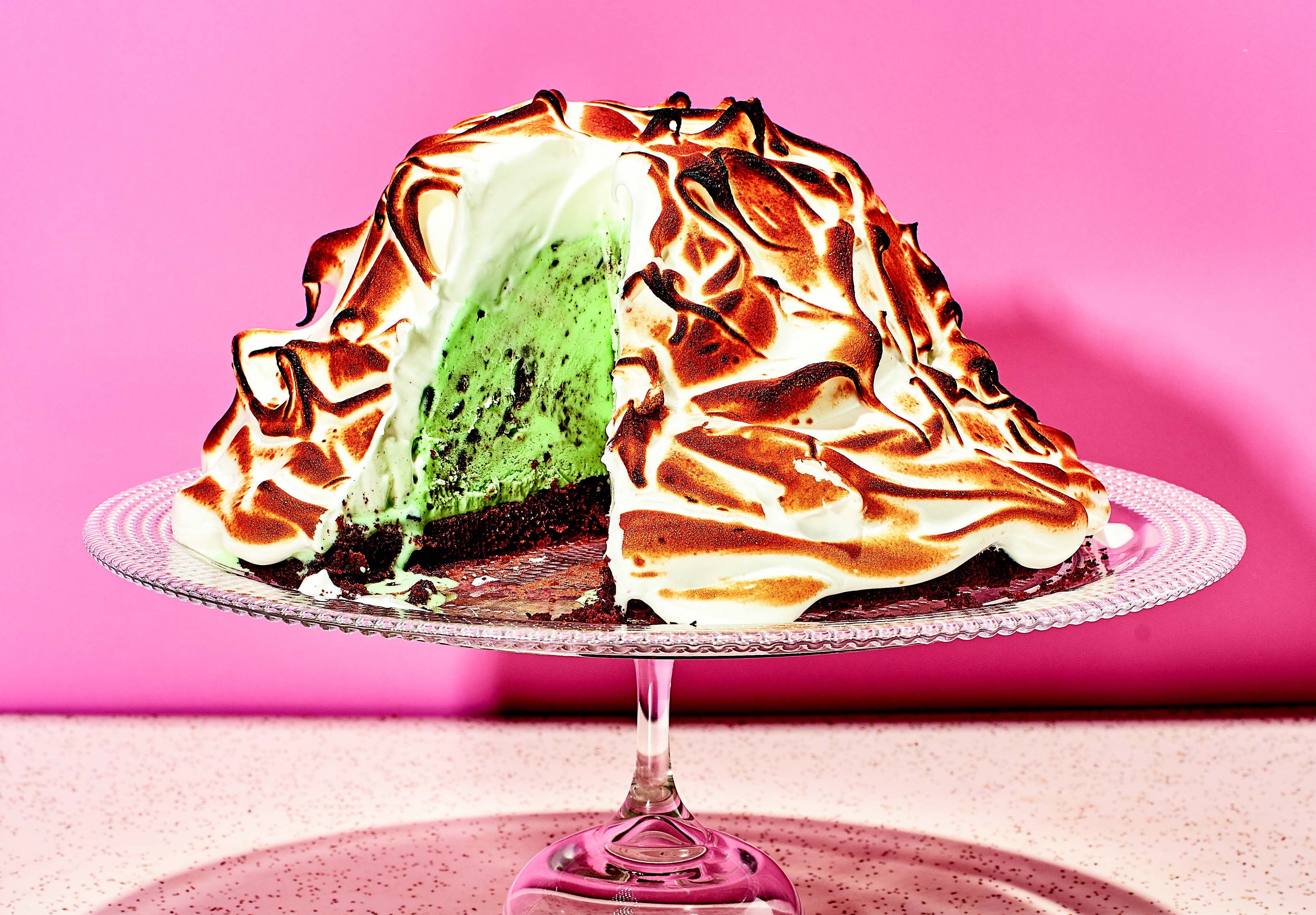 Grasshopper Baked Alaska Recipe