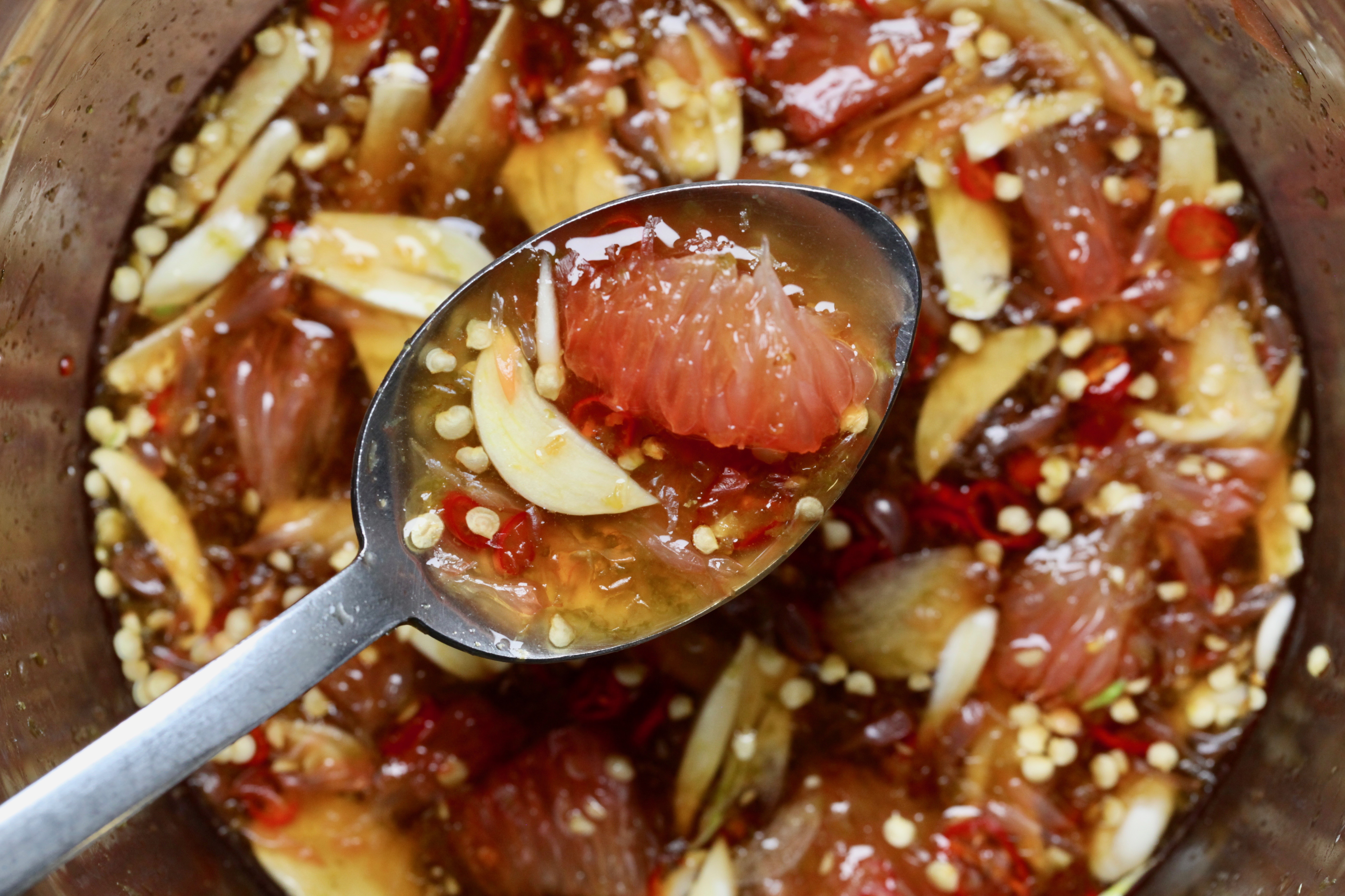 Spicy Grapefruit, Lime, and Fish Sauce Recipe