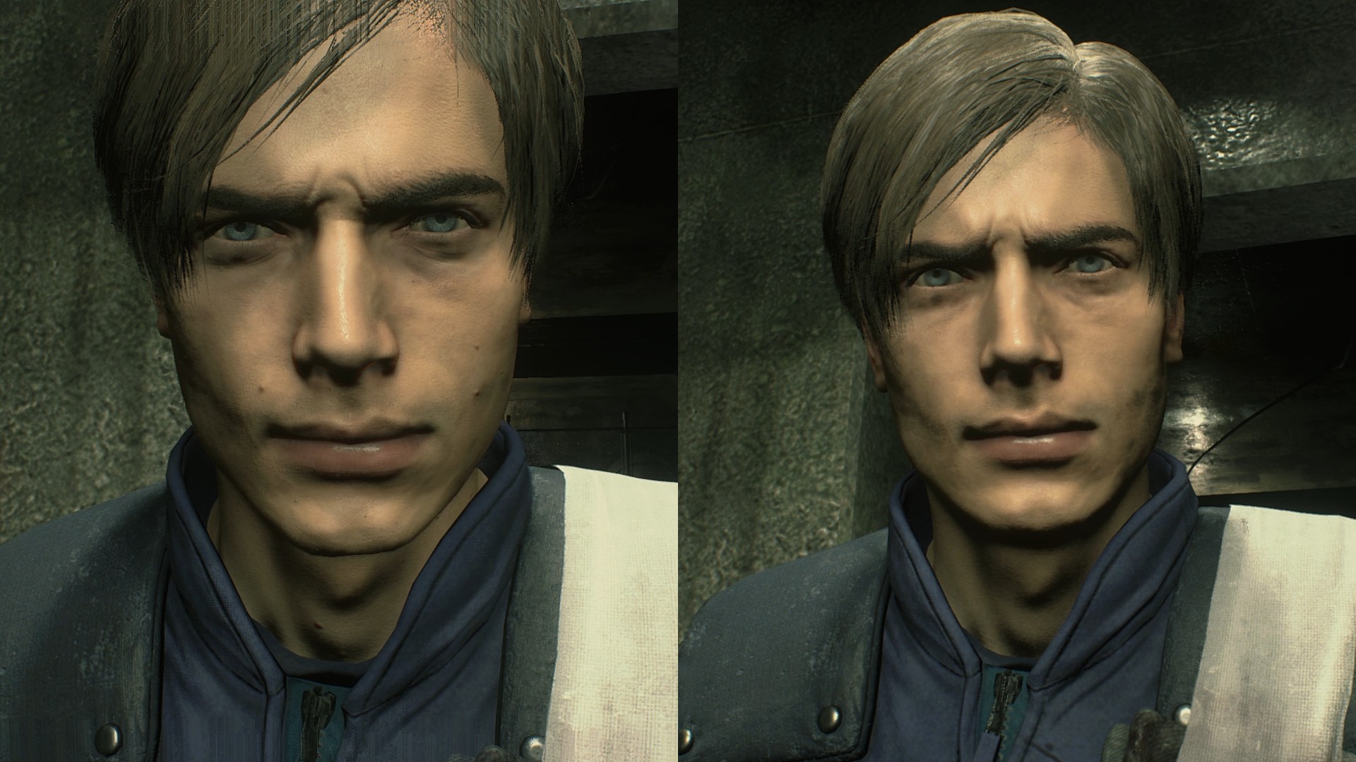 Resident Evil 2 Remake Face Models Behind Characters 