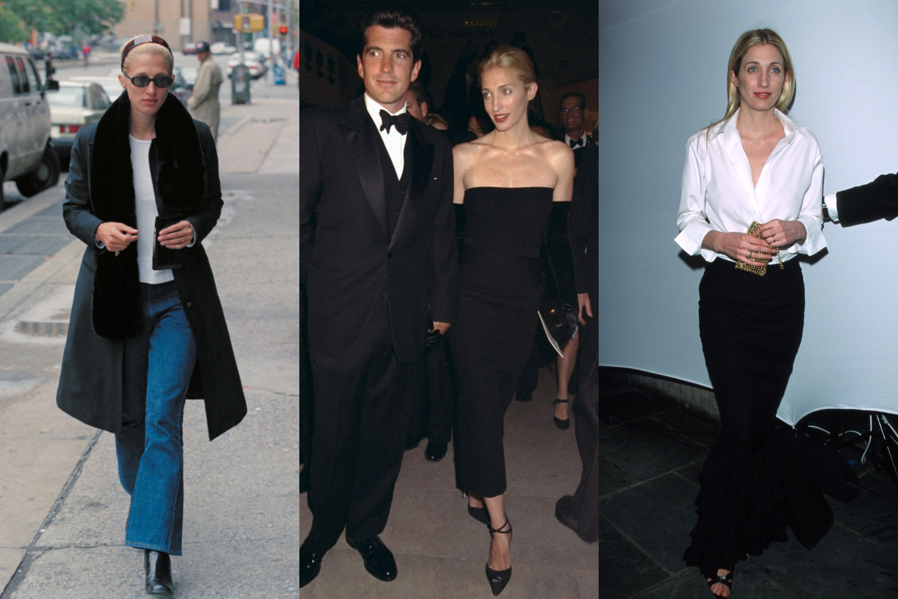 90s Fashion and Calvin Klein: Carolyn Besette-Kennedy's street style in  iconic outfits
