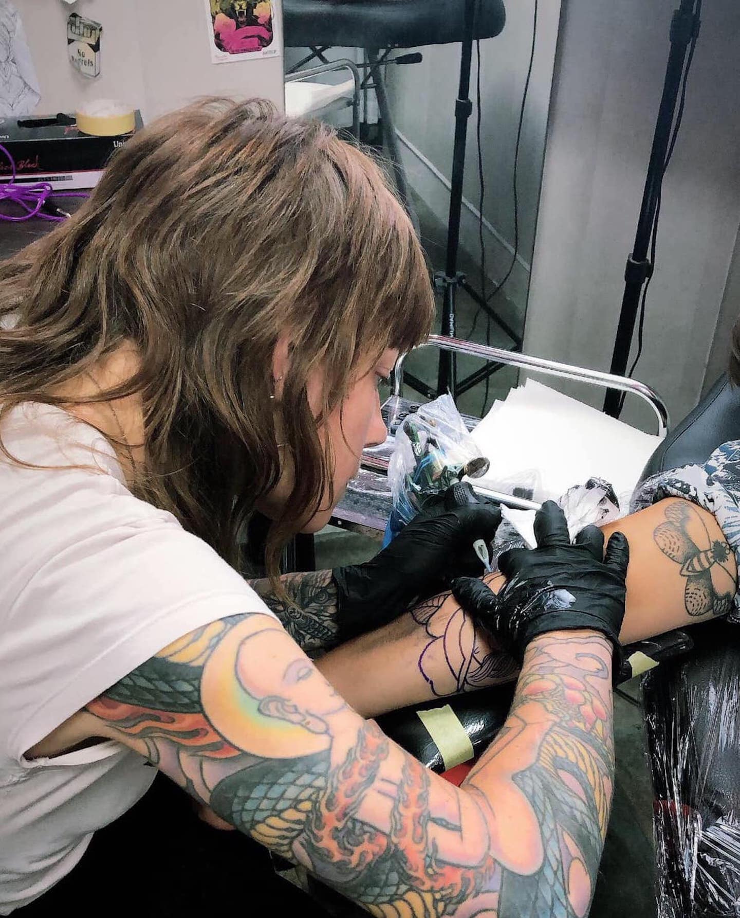 Artist  Rudy Lopez at Tinta Cantina in Albuquerque NM Instagram   rudylopeznm Facebook facebookcomLopezLoveAr  Tattoos Tattoos and  piercings Piercing