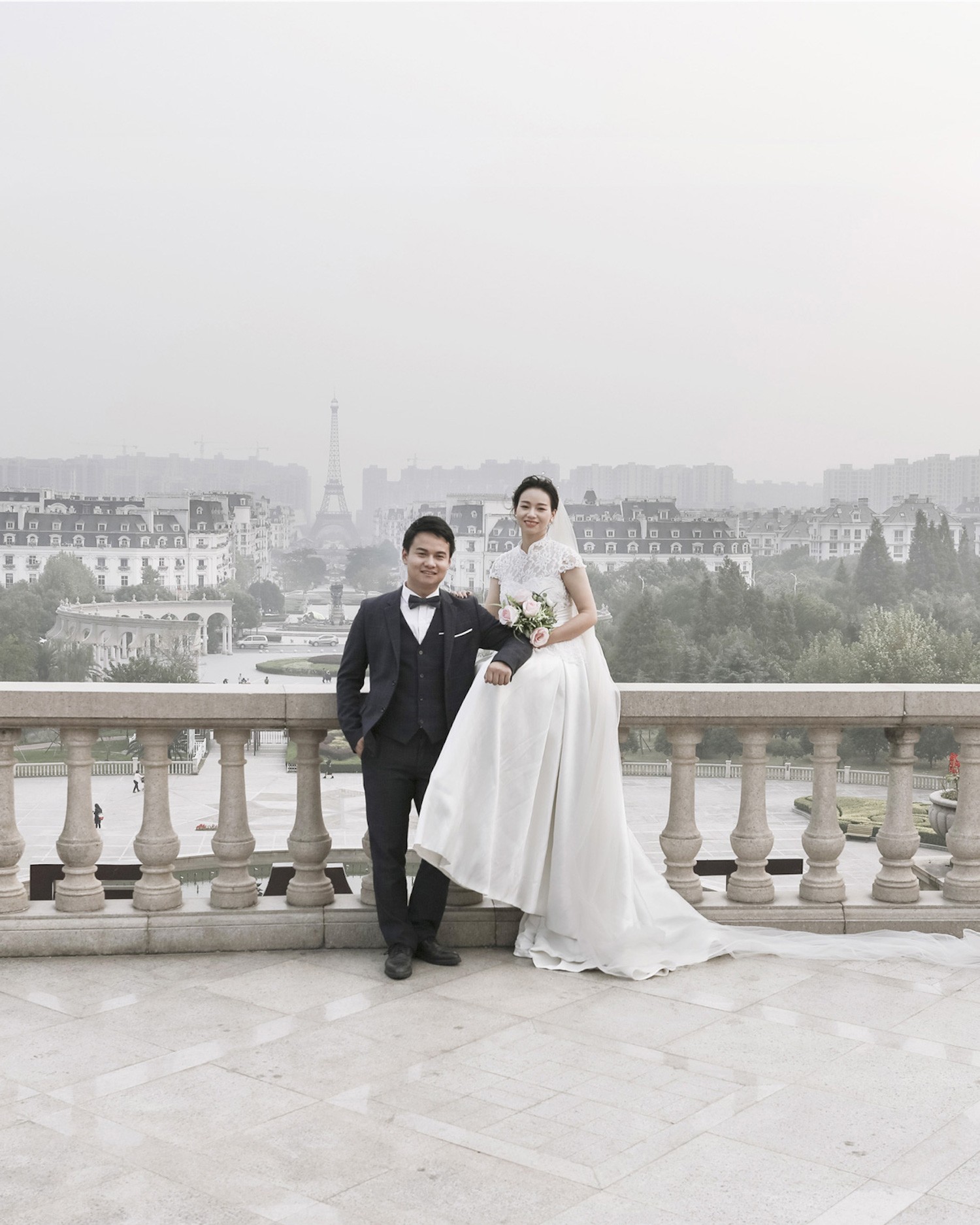 French Photographer Compares China's Fake Paris to the Real One
