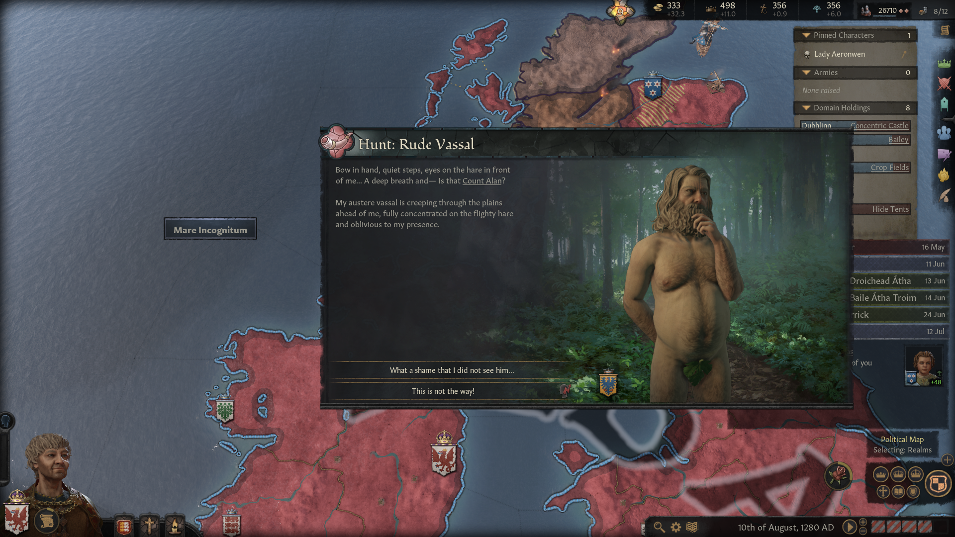 Crusader Kings III. managing your titles and territories in. 
