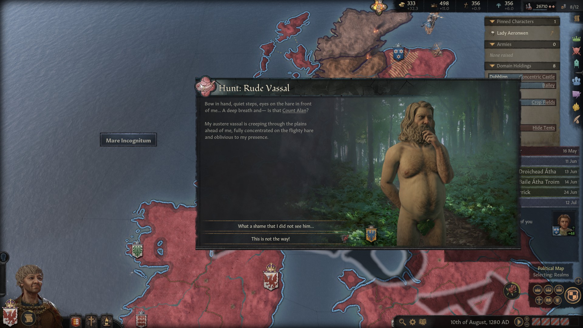 What's Up With All the Nude Kings in 'Crusader Kings III'