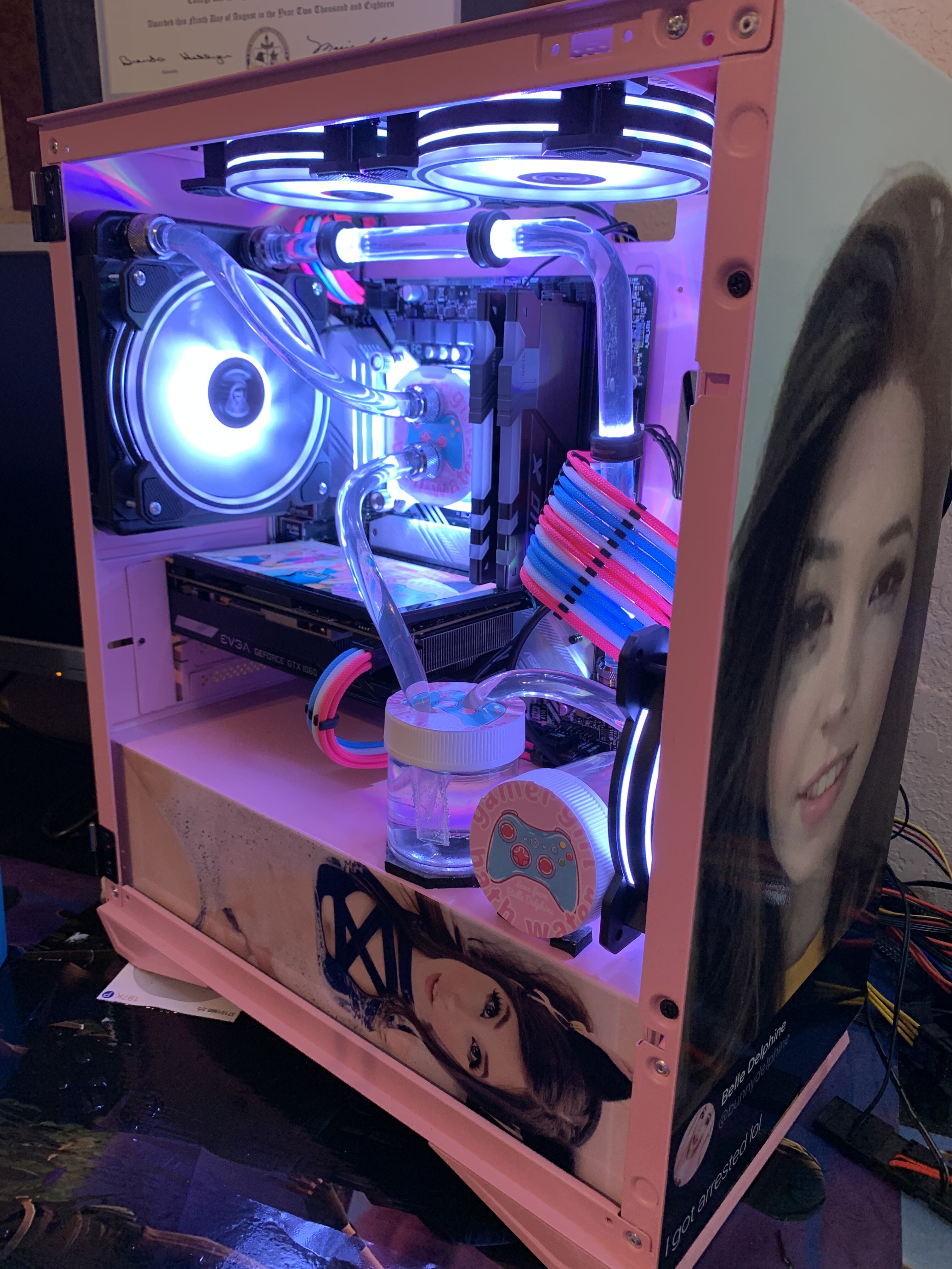 This Belle Delphine Bathwater-Cooled PC Can Be Yours for Only $1,500