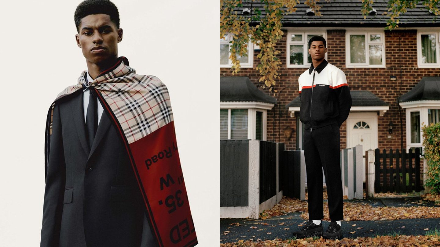 marcus rashford burberry scarf